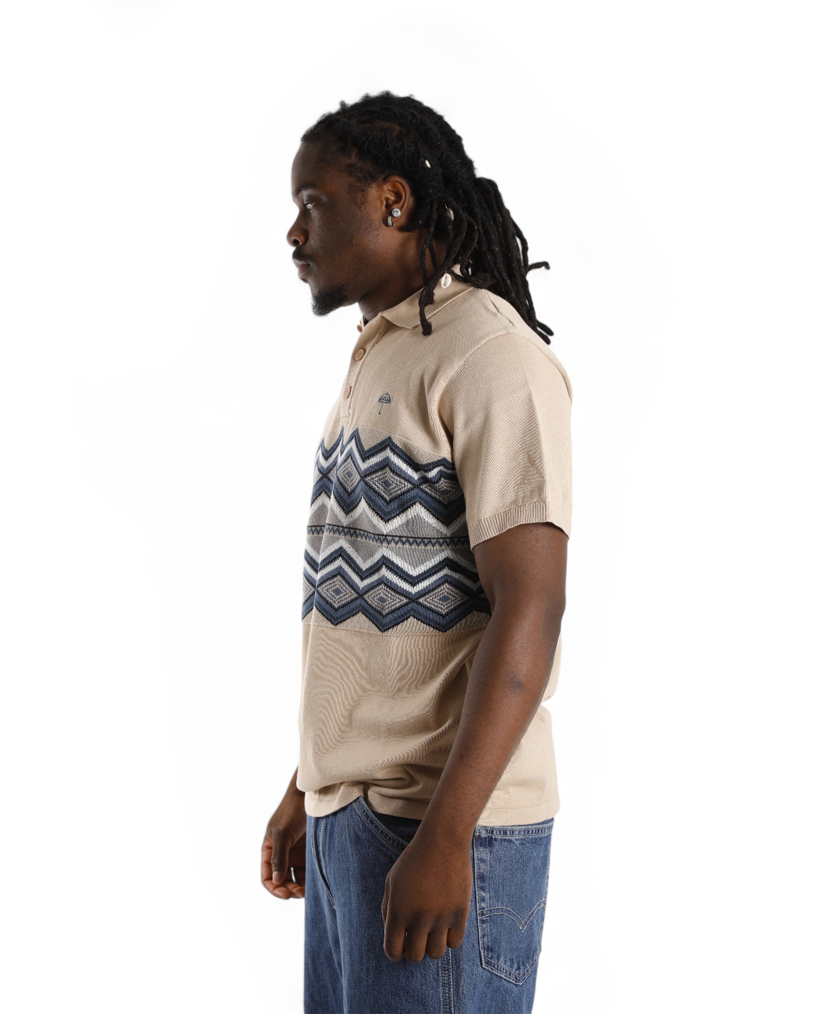 Ete Knit Polo Beige