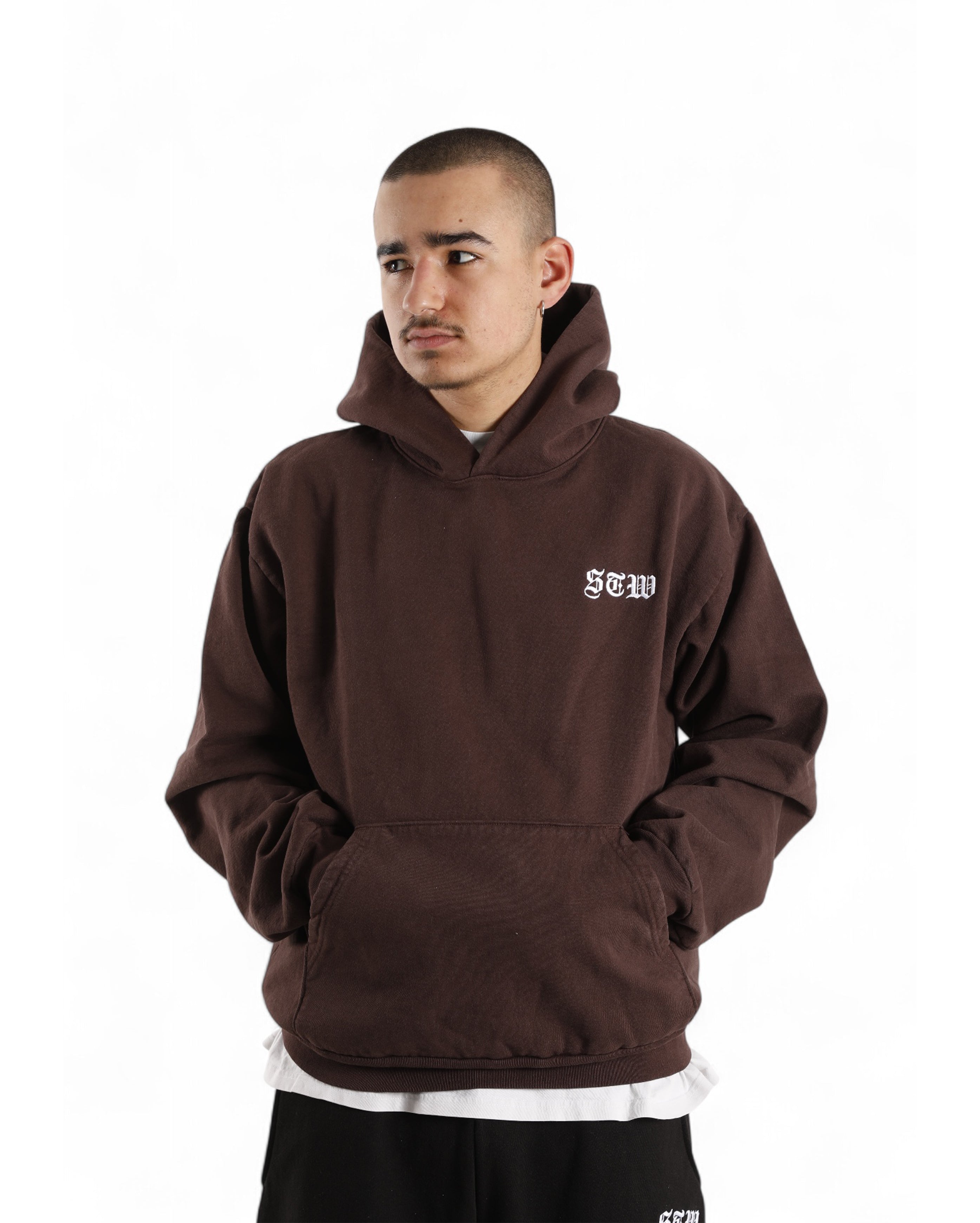 Starcow-Hoodie Brown Purple STW Embroidered-Starcowparis - Starcowparis - 2
