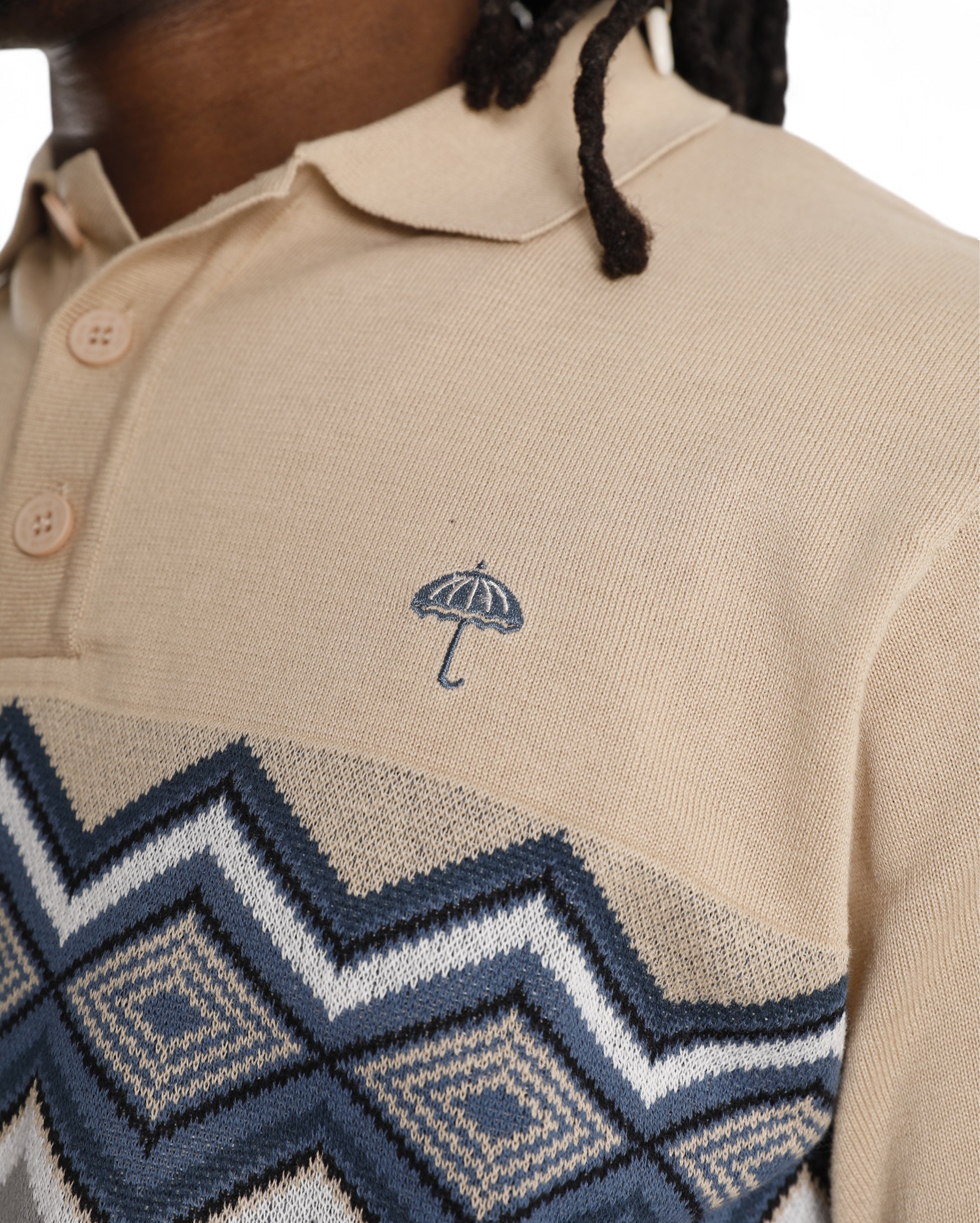 Ete Knit Polo Beige