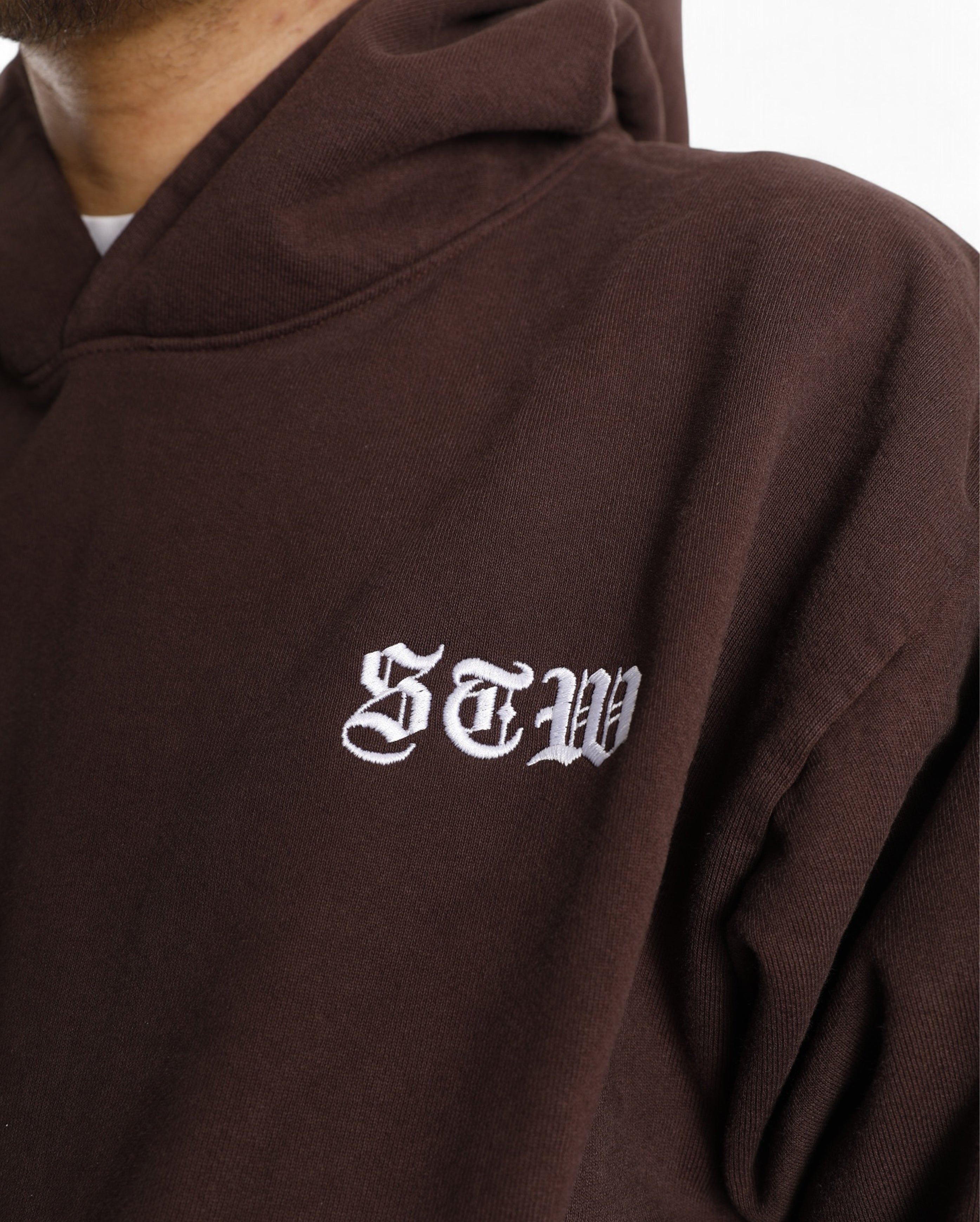 Starcow-Hoodie Brown Purple STW Embroidered-Starcowparis