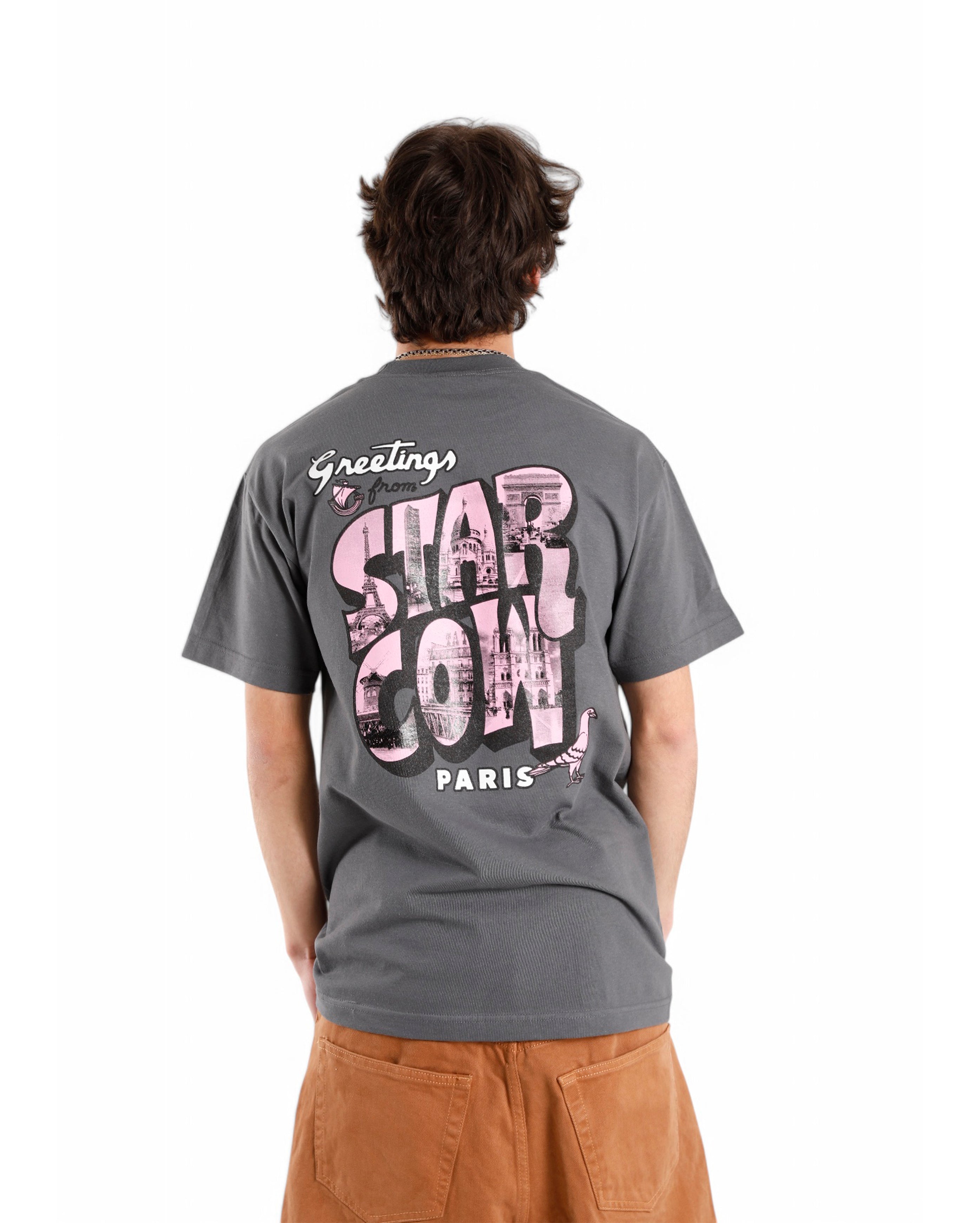 T-shirt Greetings Dark Grey - Starcowparis