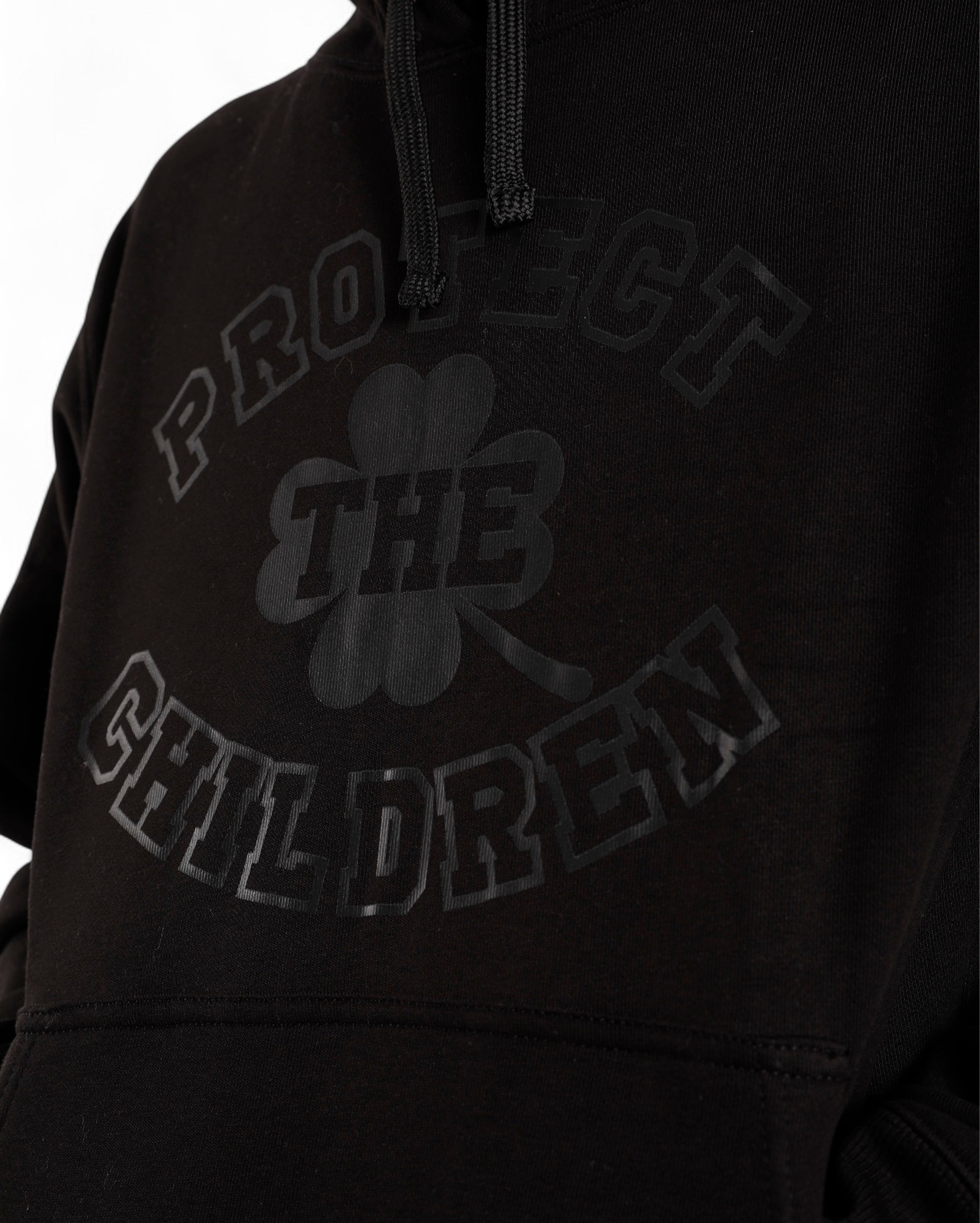 Protect The Children-PTC Hoodie Black on Black-Starcowparis
