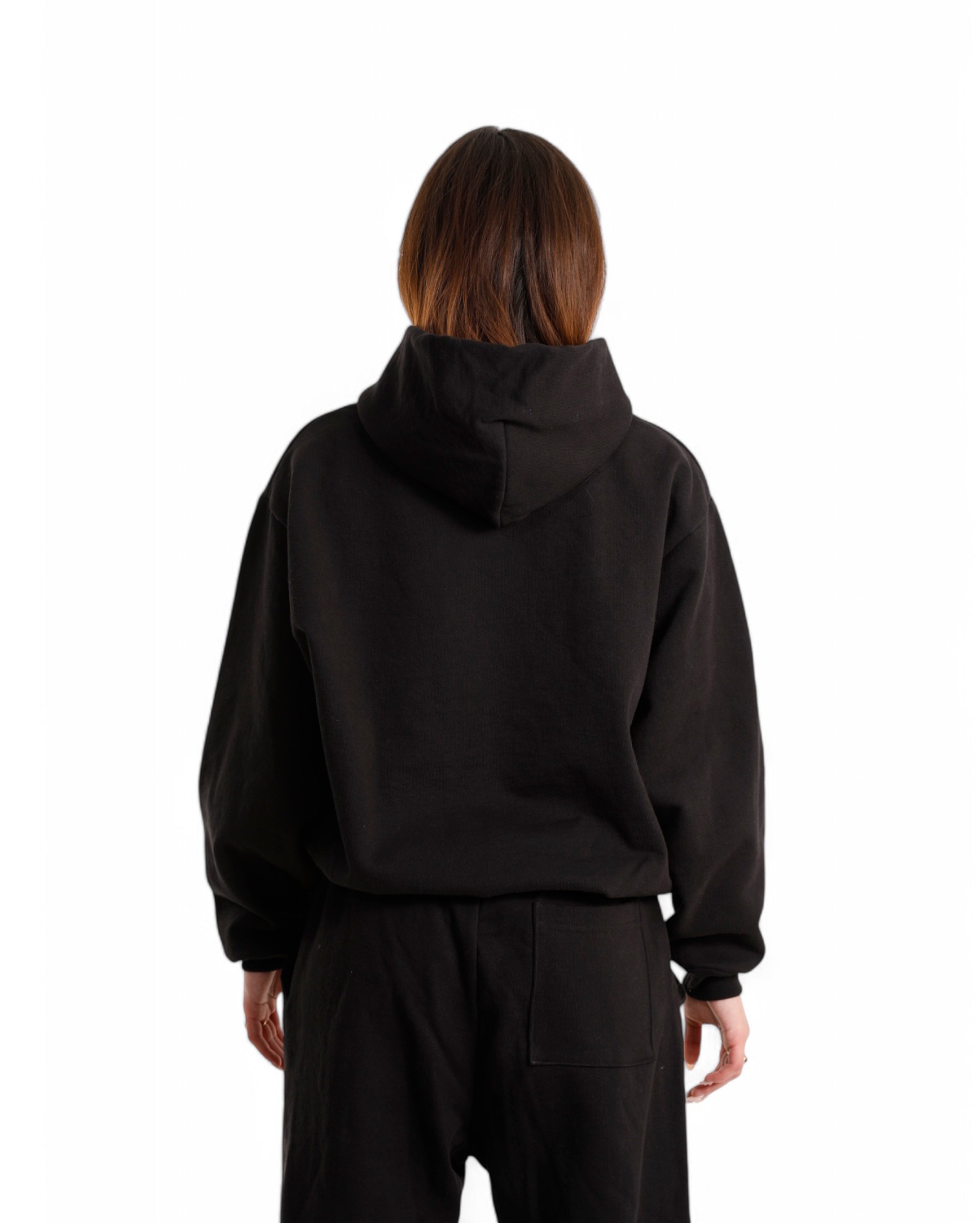 Starcow-Hoodie Black STW Embroidered-Starcowparis