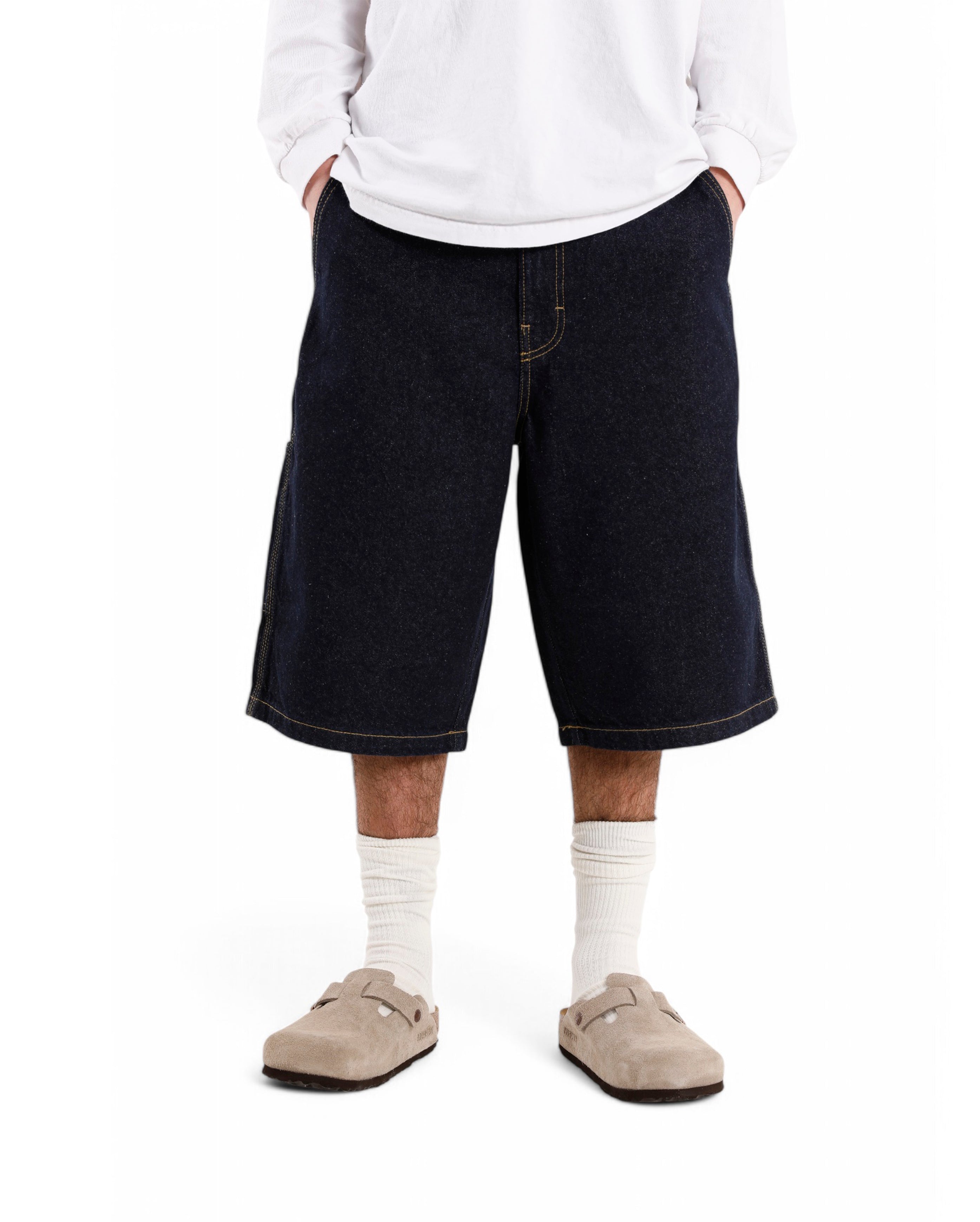 Madison Denim Short Rinsed Navy - Starcowparis