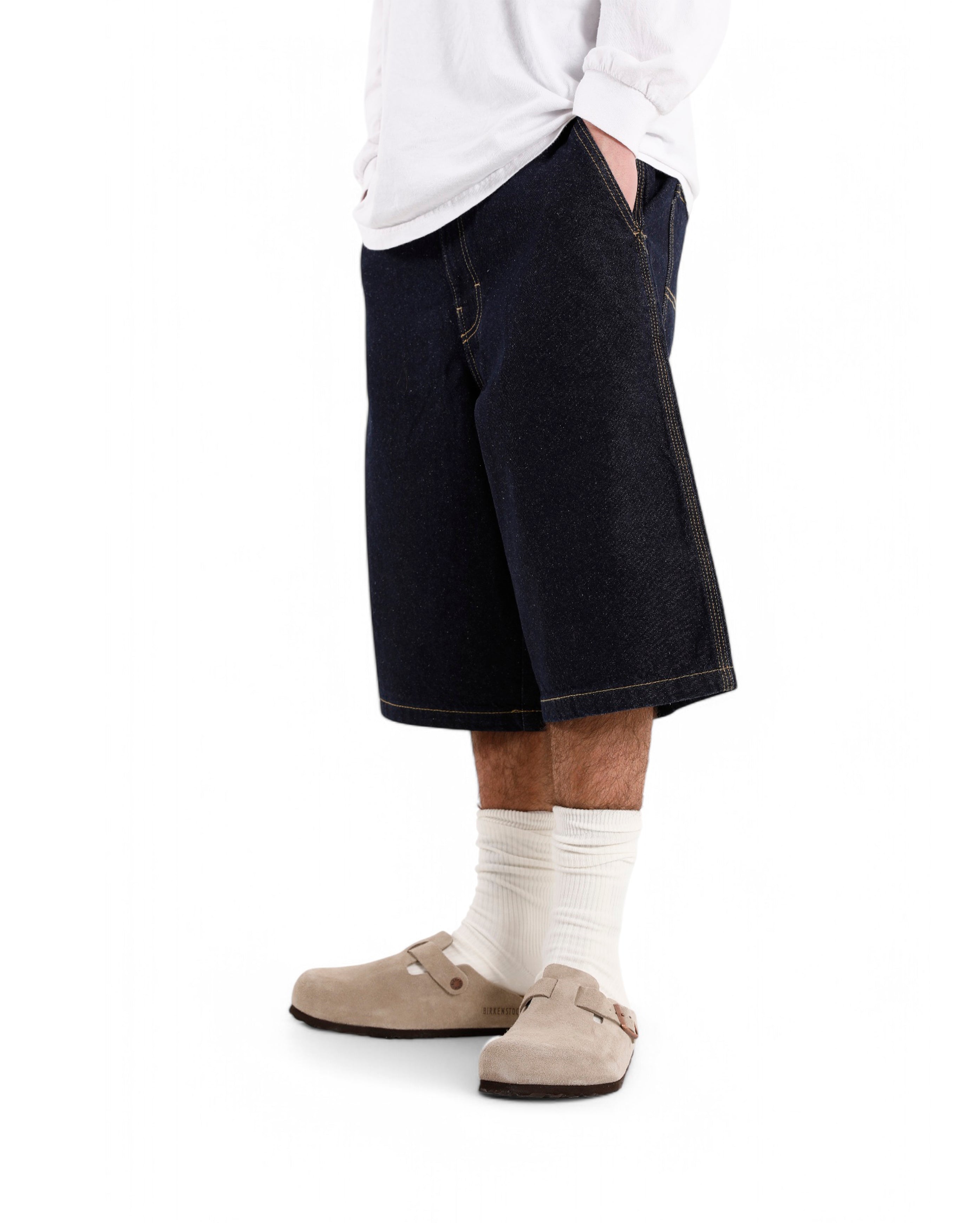 Madison Denim Short Rinsed Navy - Starcowparis