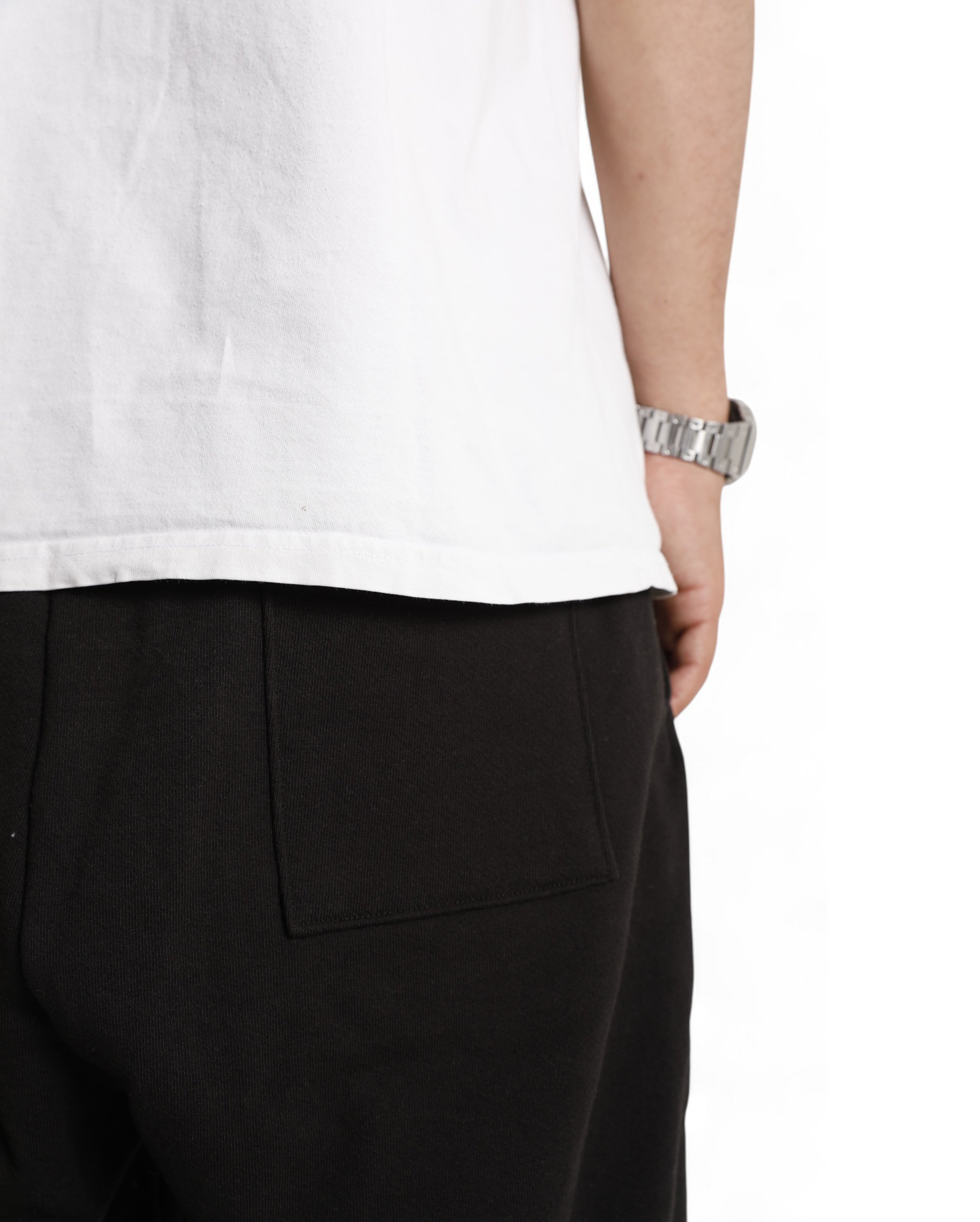 Starcow-Fleece Sweat Pant STW Brodé Black White-Starcowparis