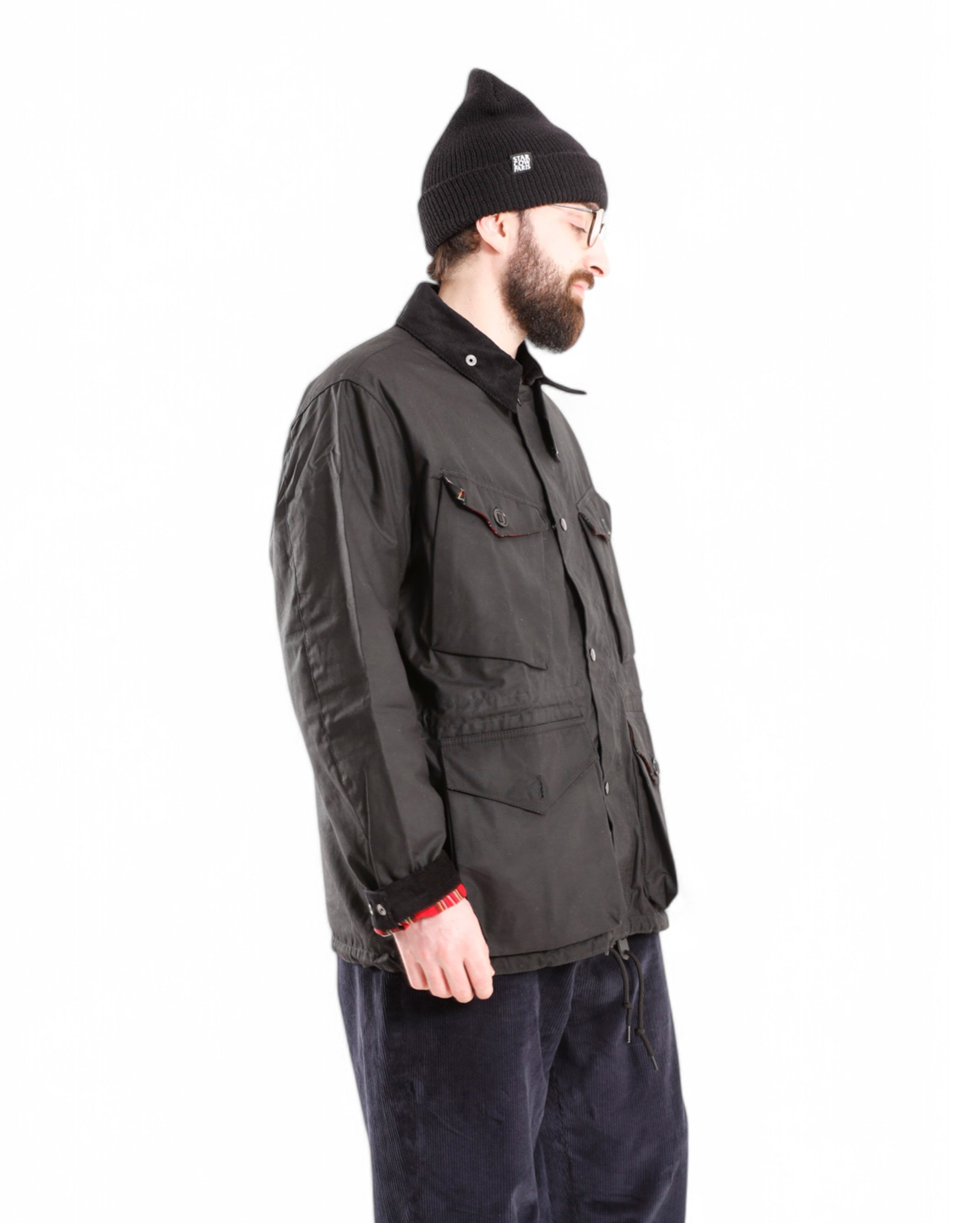 Boyer Wax Jacket Black - Starcowparis