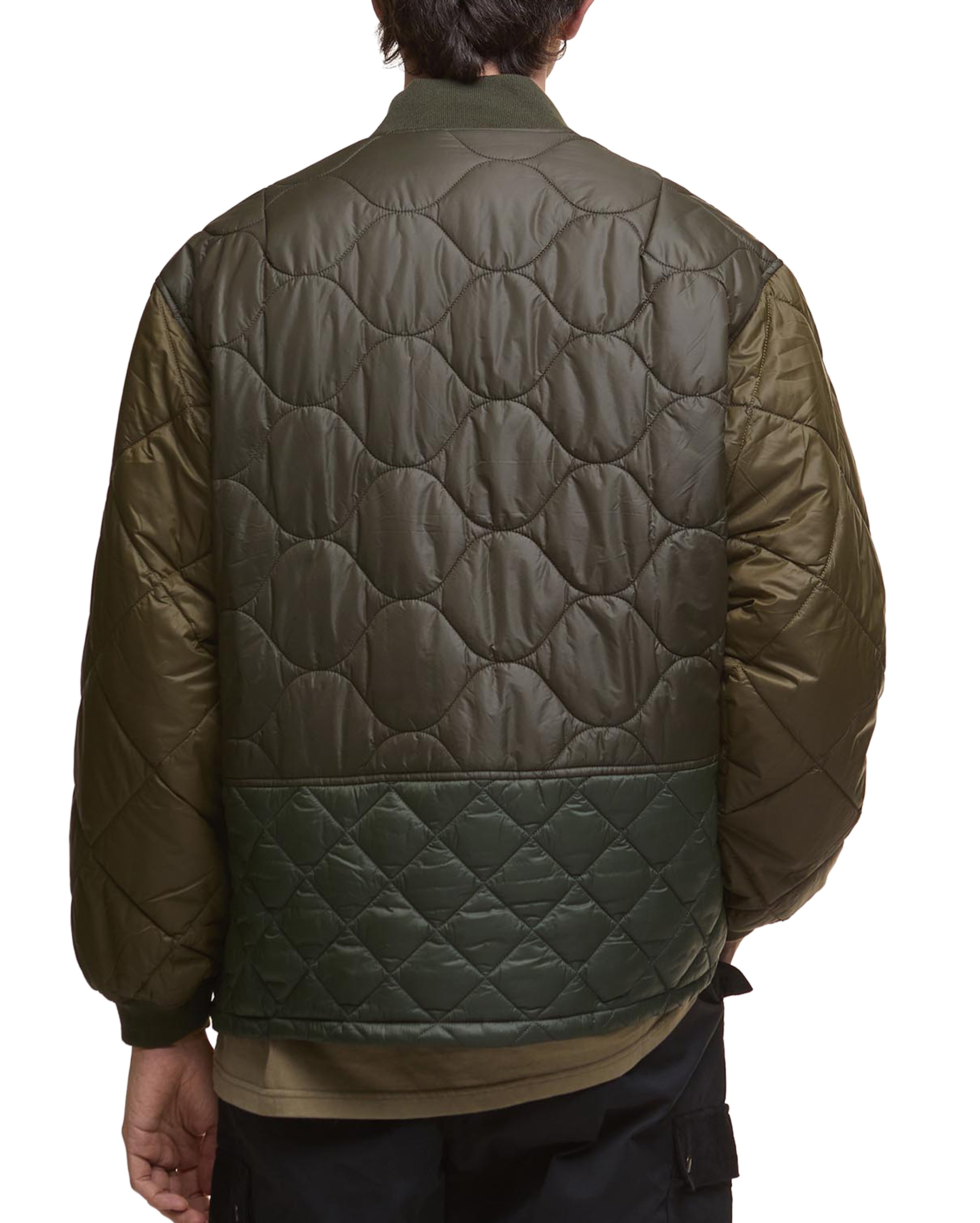 Cording Quilted Jacket Army Green