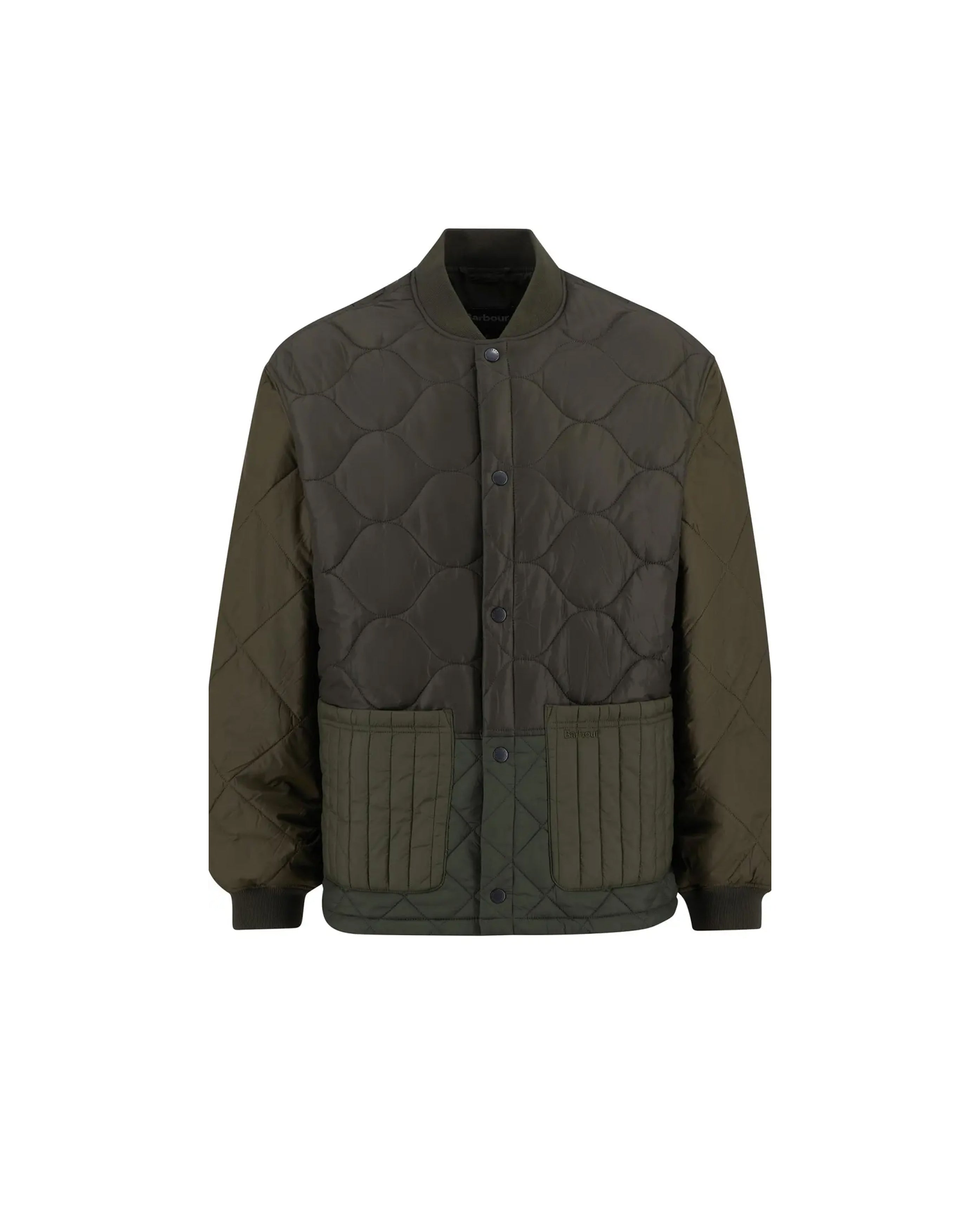 Cording Quilted Jacket Army Green