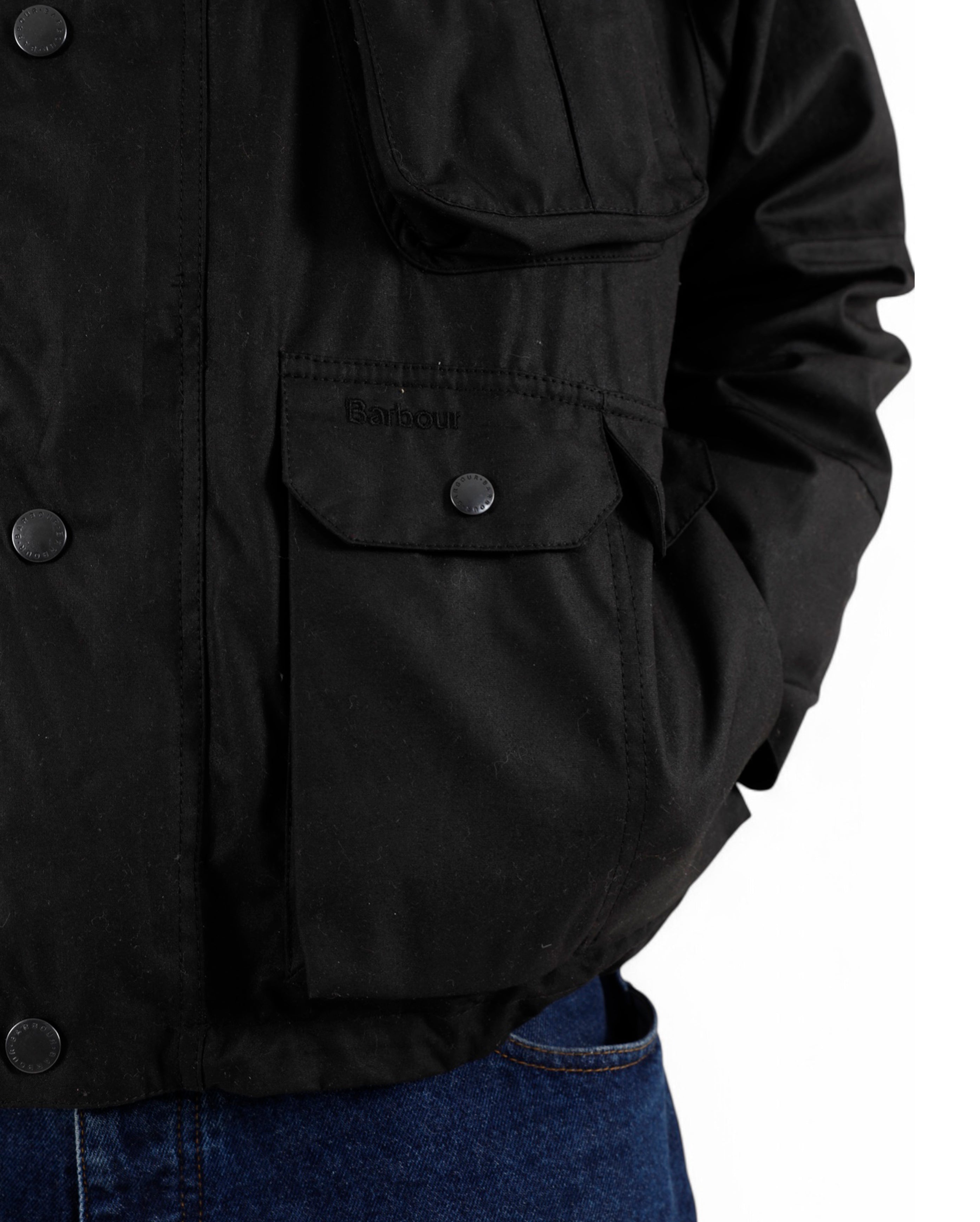 Modified Dryfly Wax Jacket Black - Starcowparis