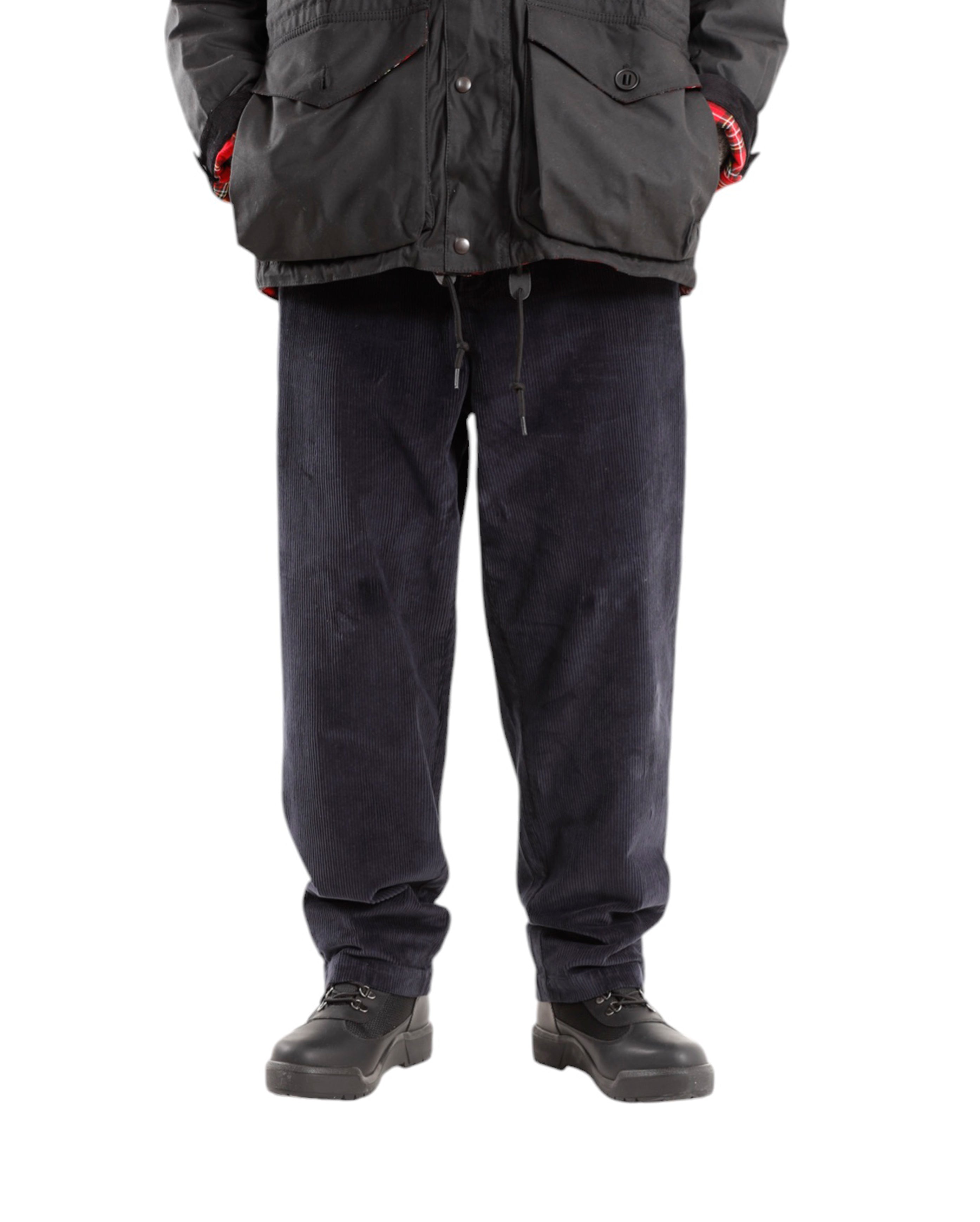 Stretch Cord Relaxed Fit Trouser Dark Navy - Starcowparis - 1