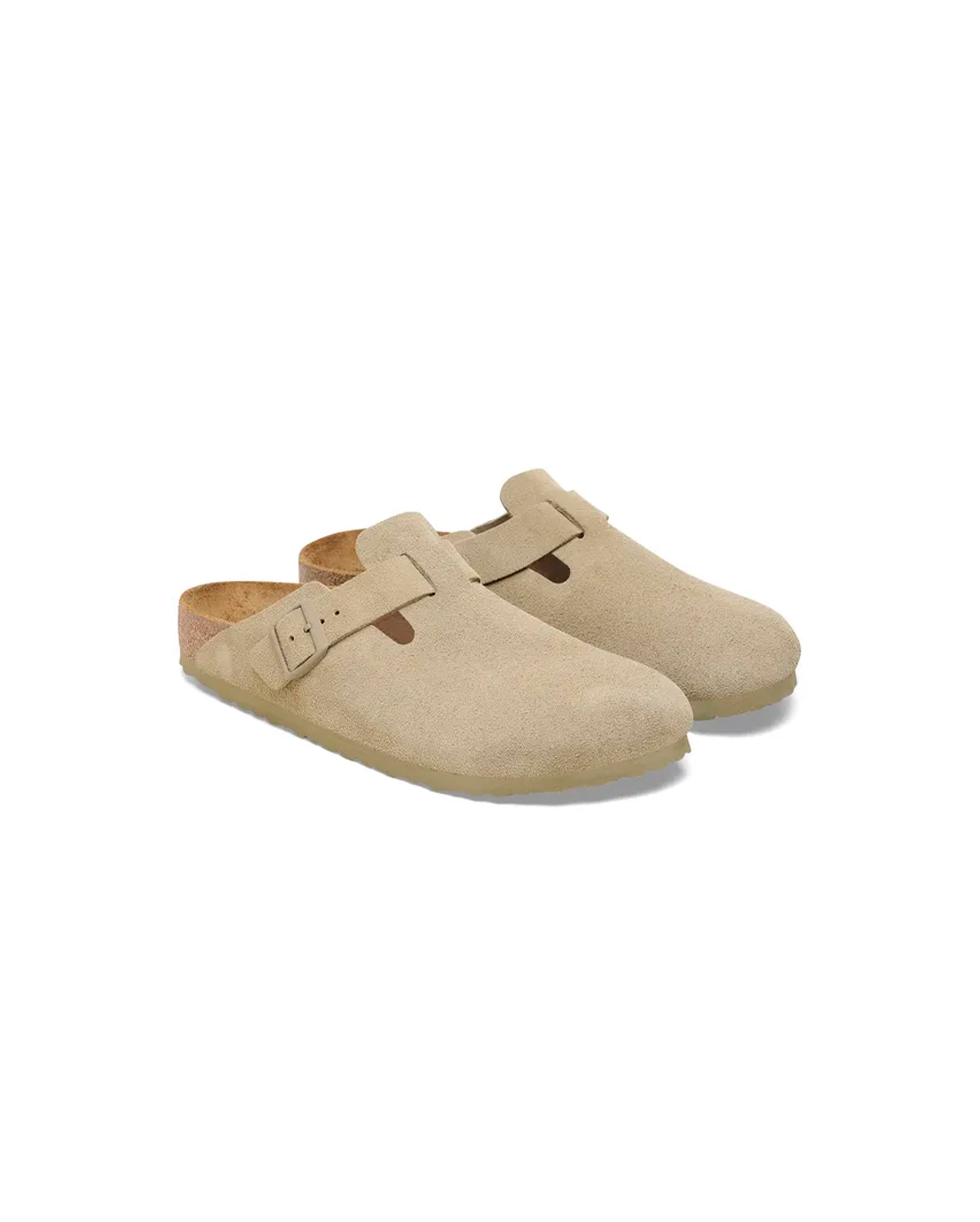 Birkenstock-Boston Suede Leather Faded Khaki-Starcowparis - Starcowparis - 2