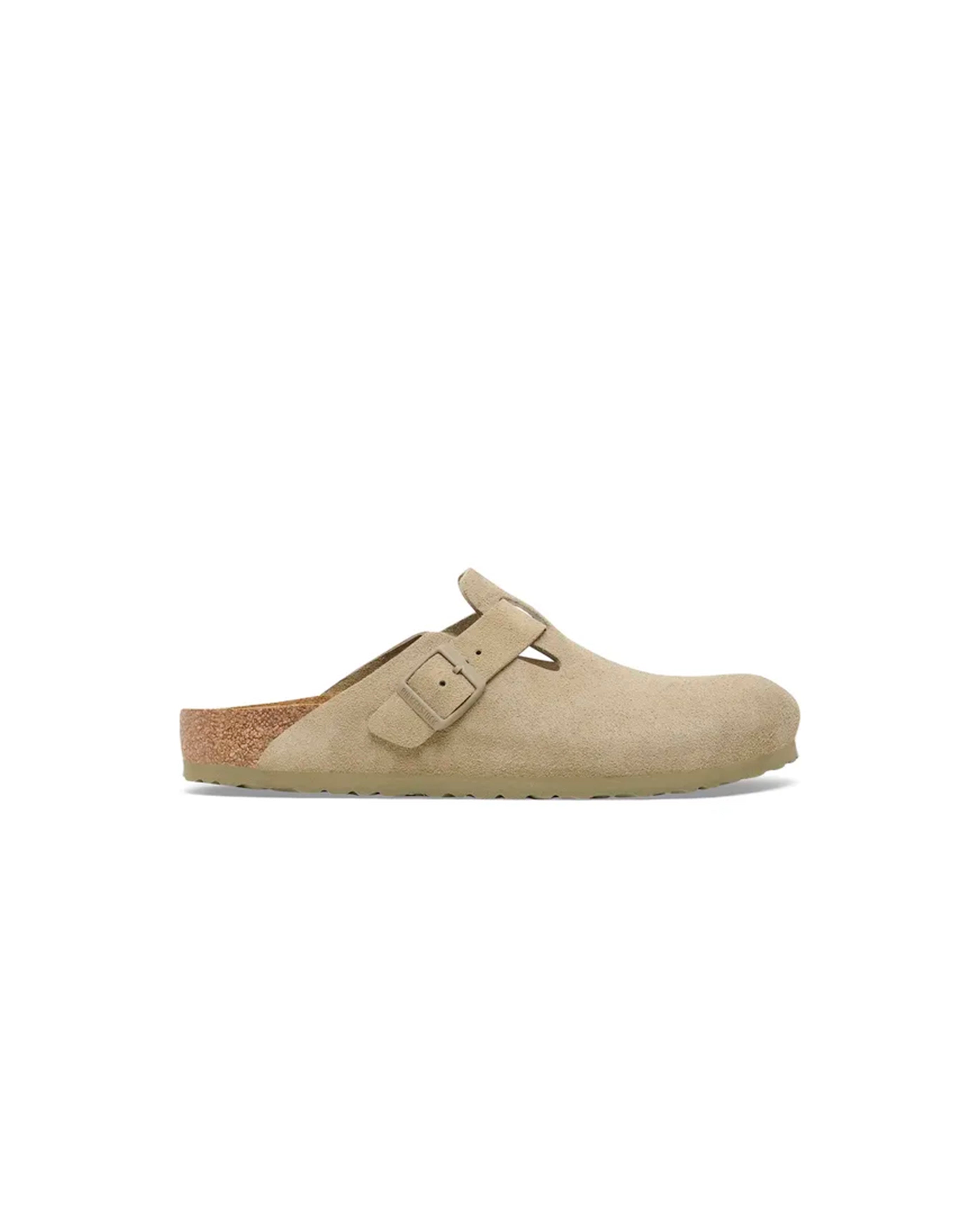Birkenstock-Boston Suede Leather Faded Khaki-Starcowparis - Starcowparis - 1