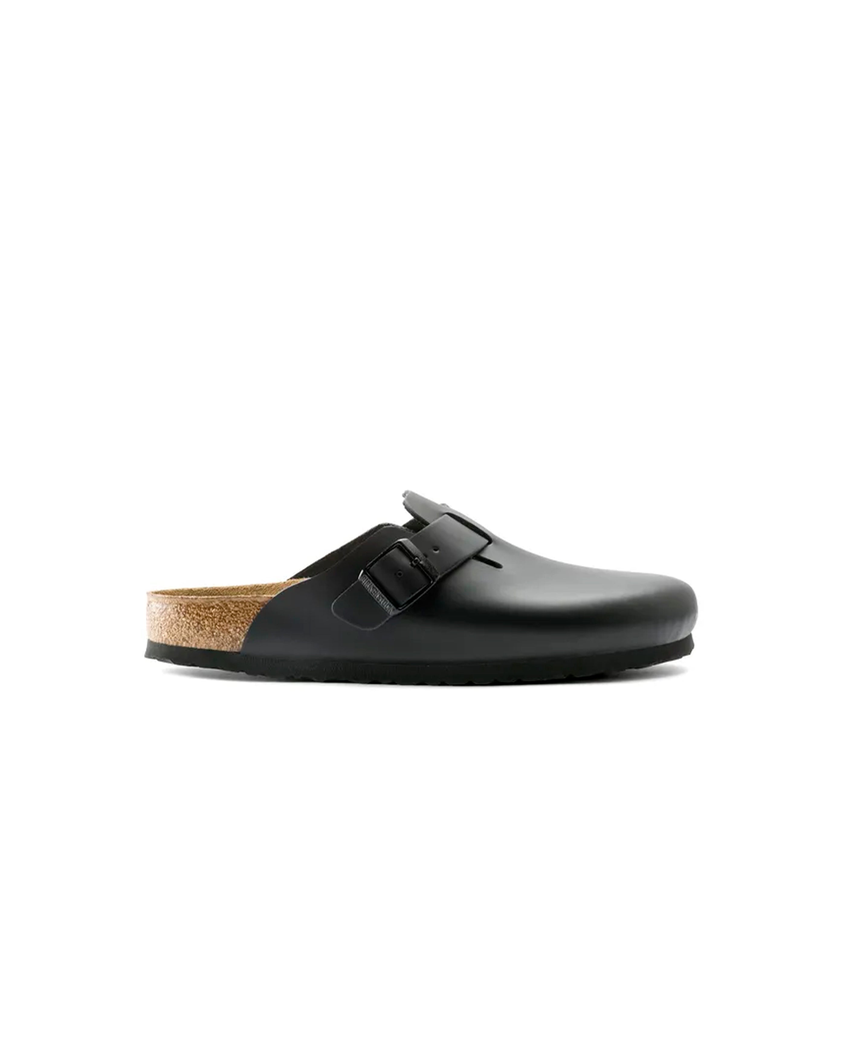 Birkenstock-Boston Natural Leather Black Narrow-Starcowparis - Starcowparis - 1