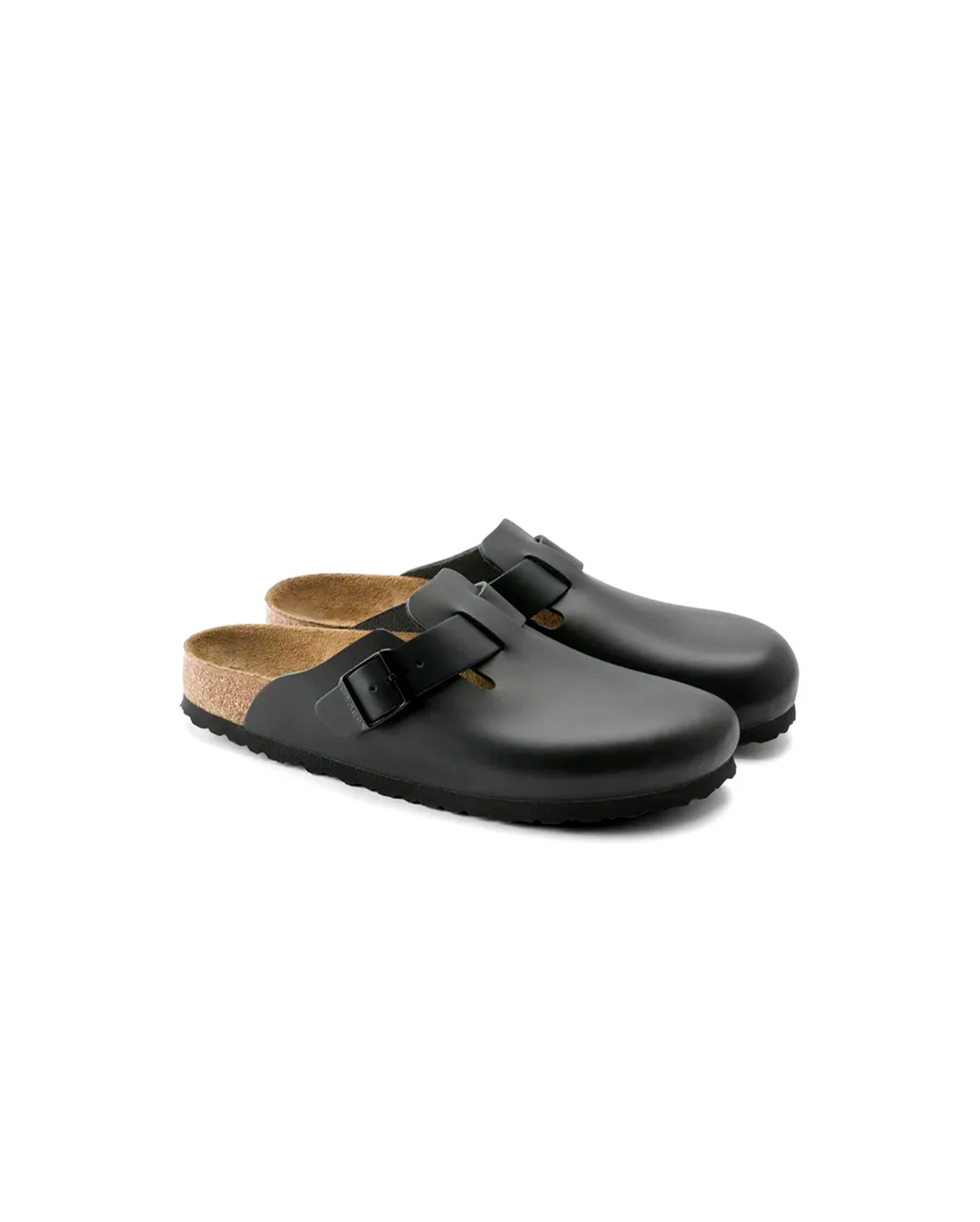 Birkenstock-Boston Natural Leather Black Narrow-Starcowparis - Starcowparis - 2