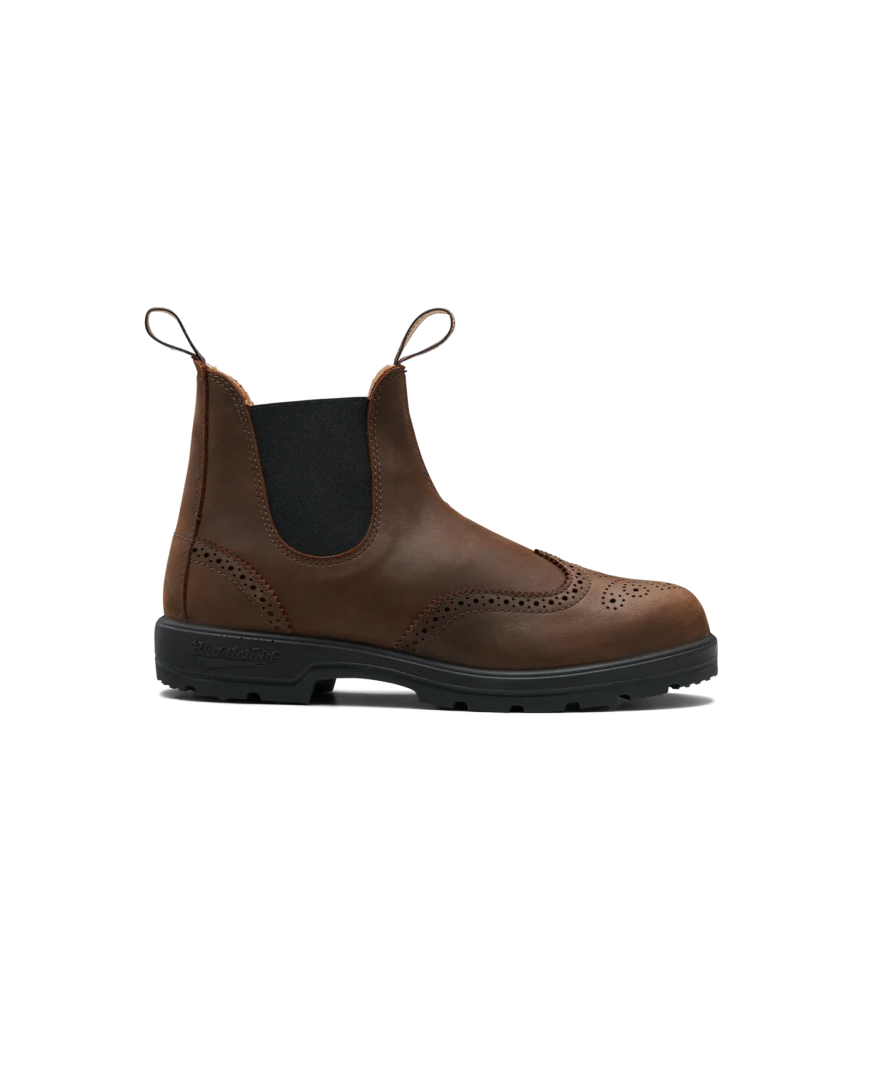 W Classic Chelsea Boots #2444 Antique Brown Brogue - Starcowparis - 1