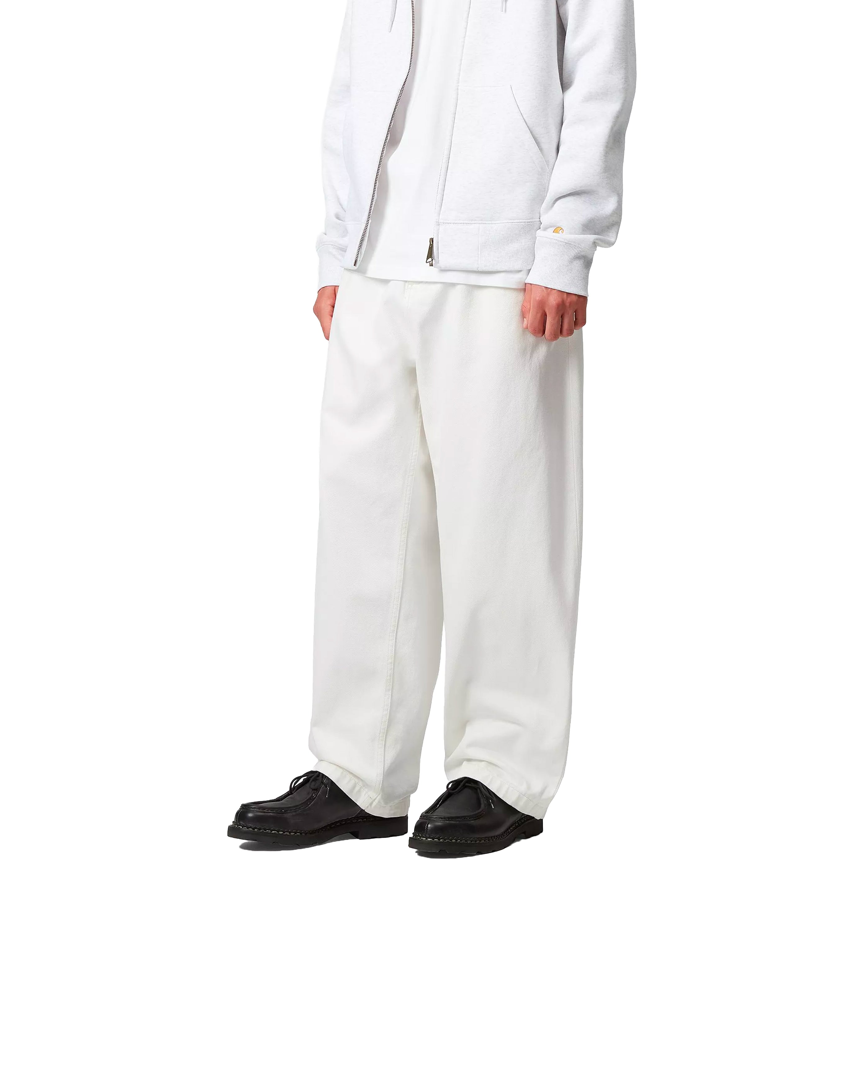 Carhartt WIP-Pantalon Brandon White Rinsed-Starcowparis
