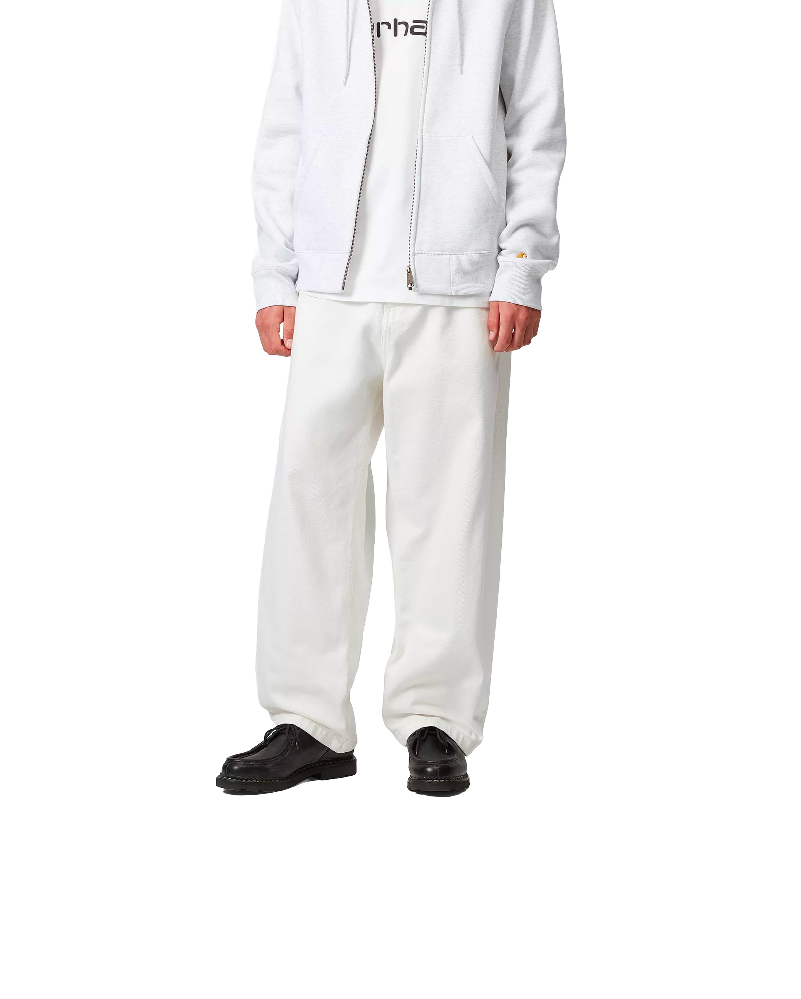 Carhartt WIP-Pantalon Brandon White Rinsed-Starcowparis