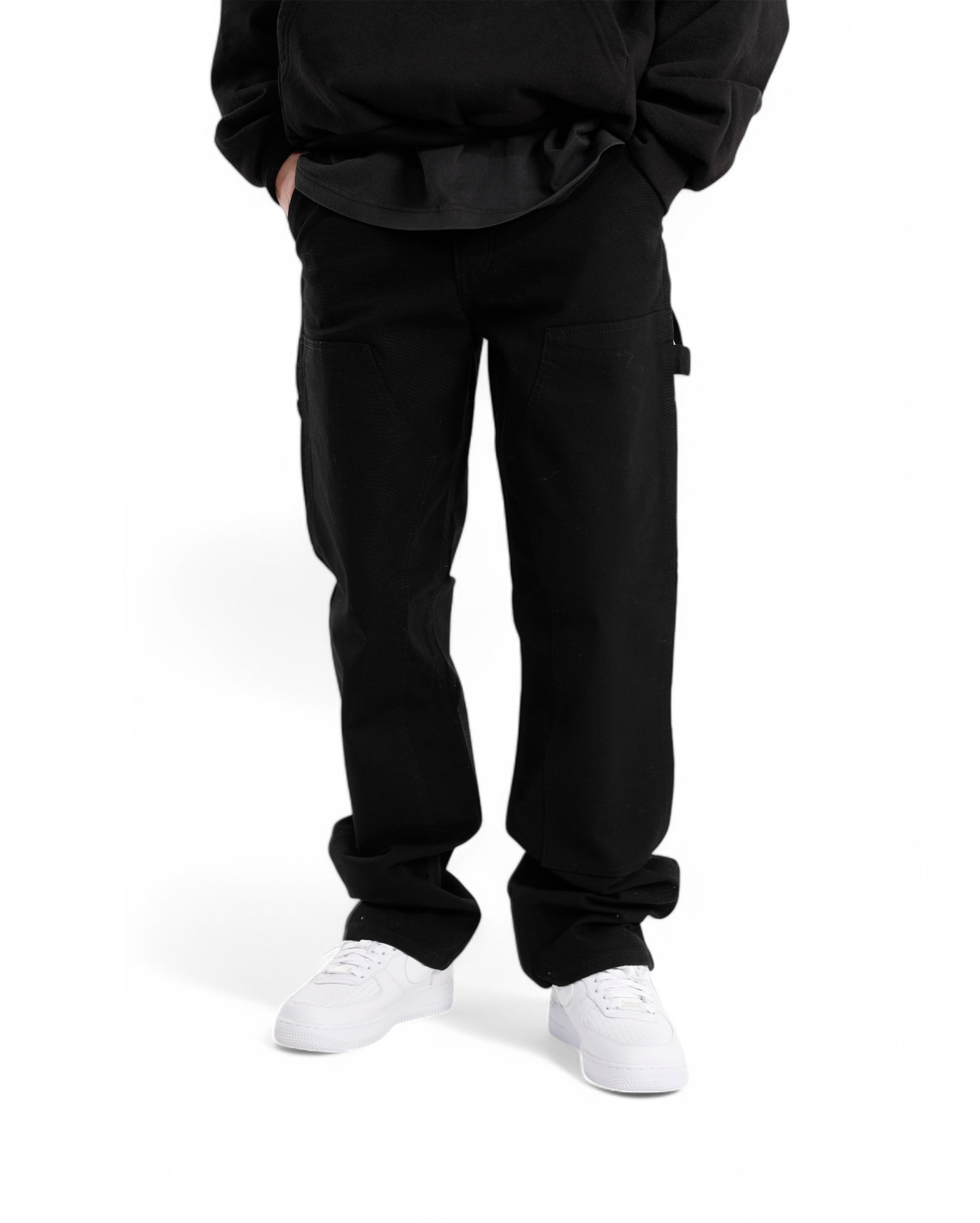 Double Knee Front Pant Black - Starcowparis - 1