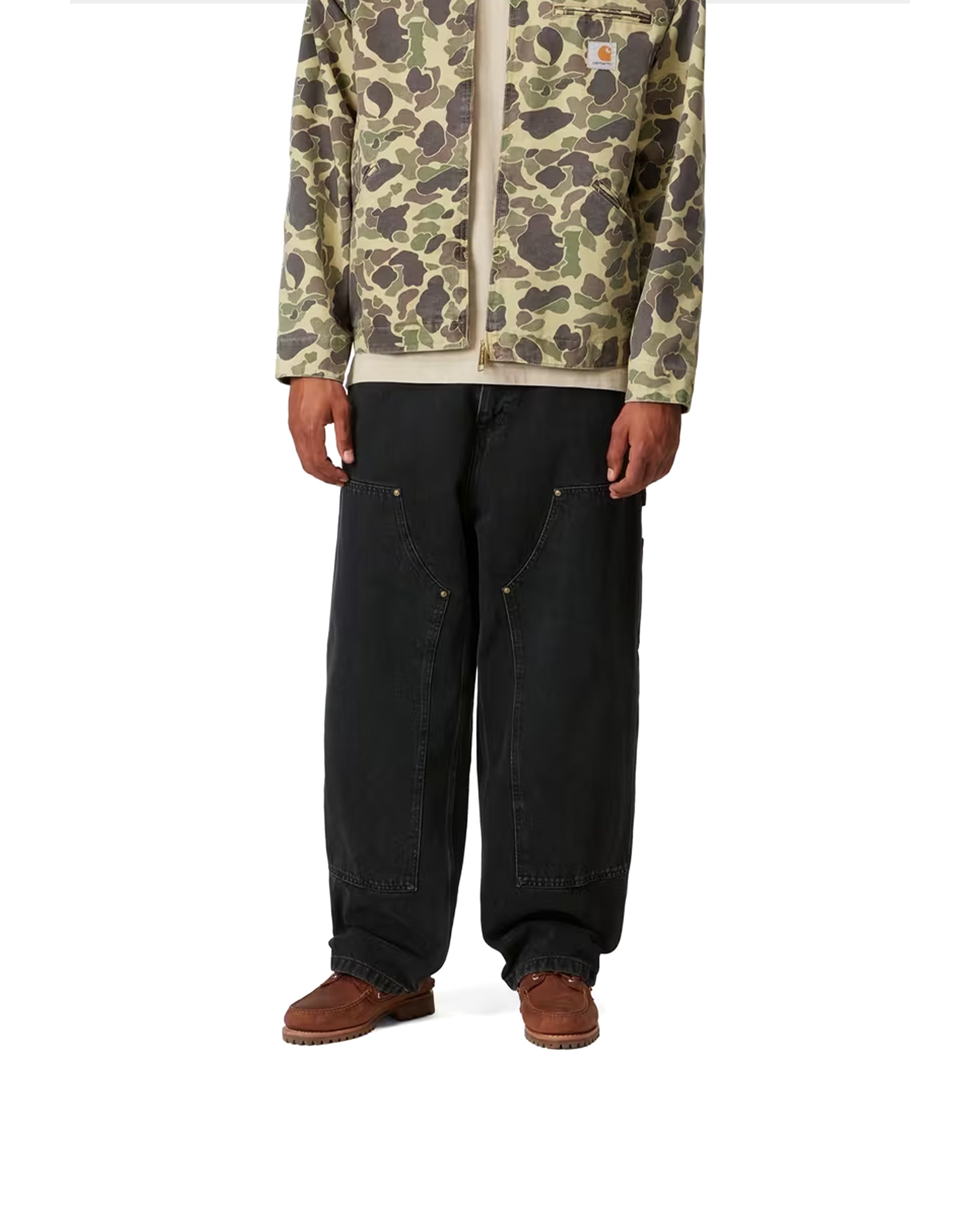 Nash Double Knee Pant Black Stone Washed - Starcowparis - 2