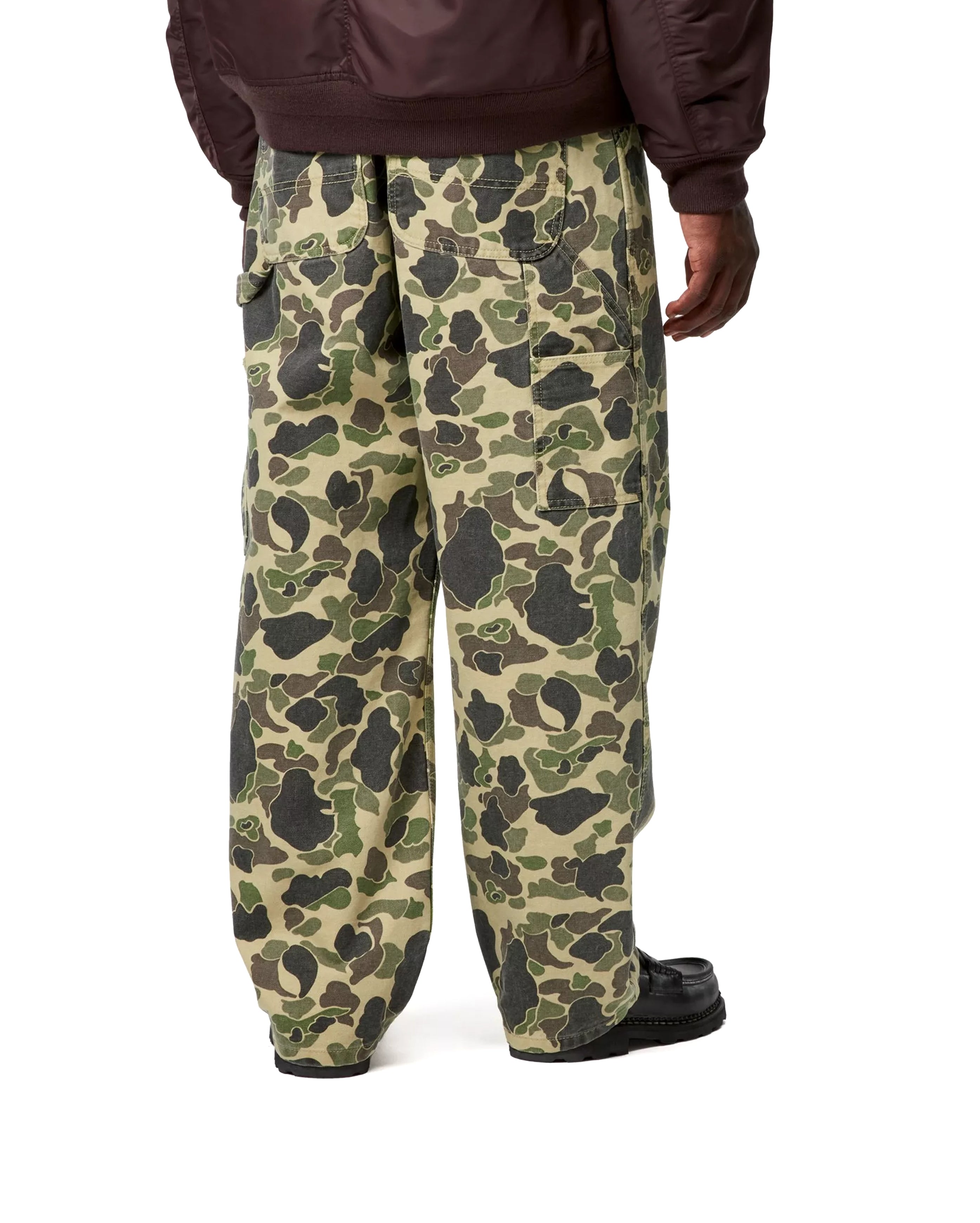 Duck Single Knee Pant Camo Duck Green Stone washed - Starcowparis - 3