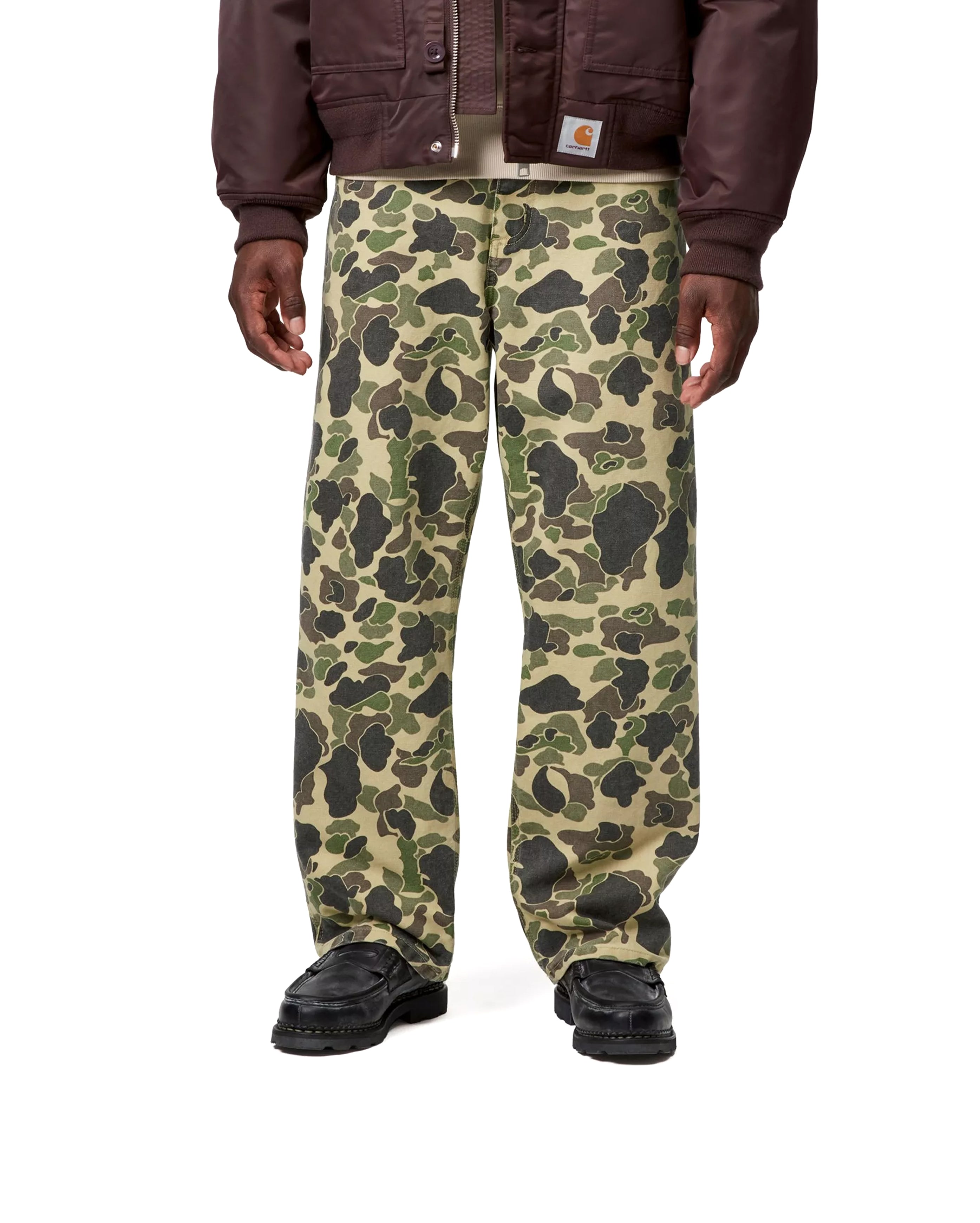 Duck Single Knee Pant Camo Duck Green Stone washed - Starcowparis - 4