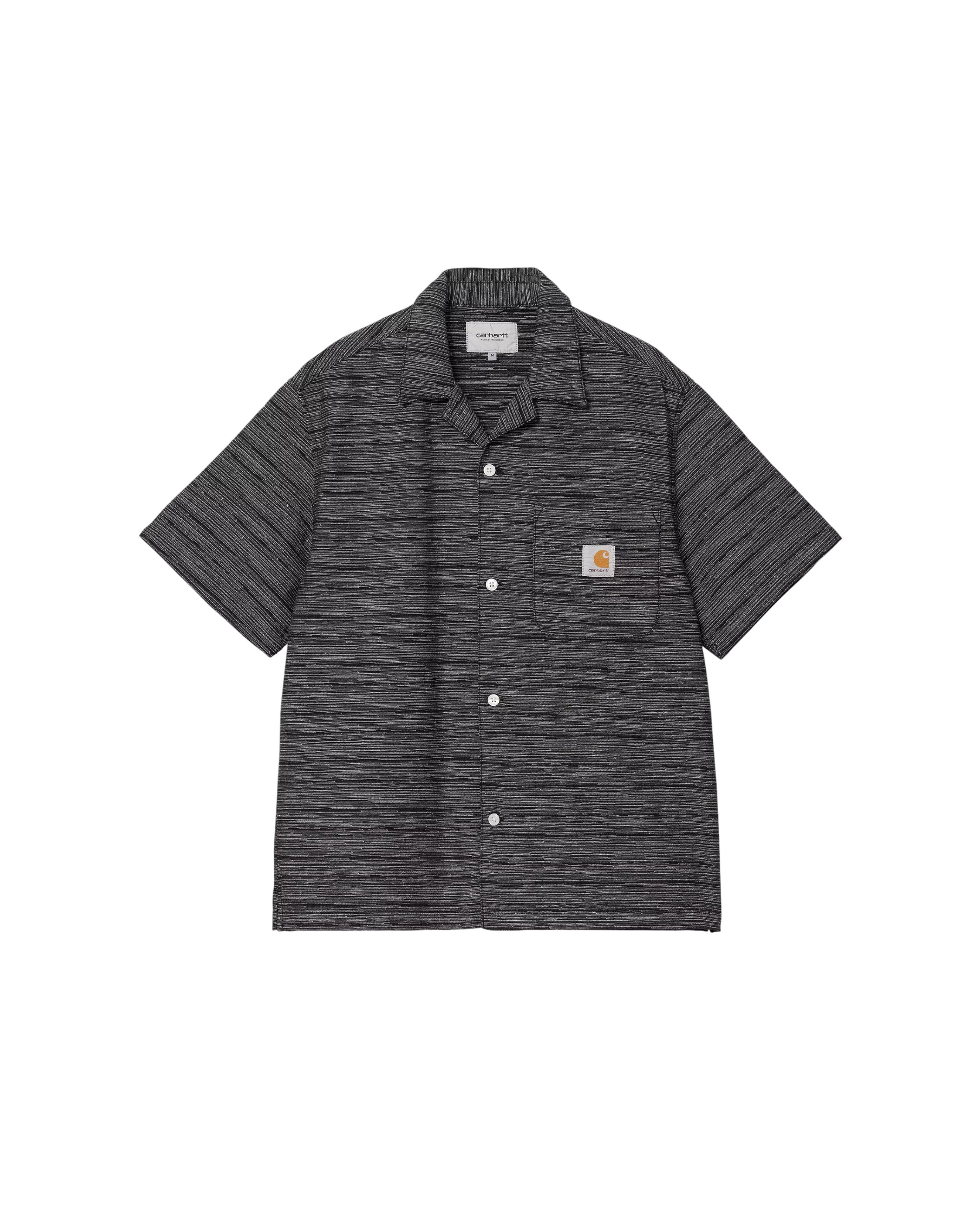 Gellar Shirt Stripe Black Rinsed - Starcowparis - 1