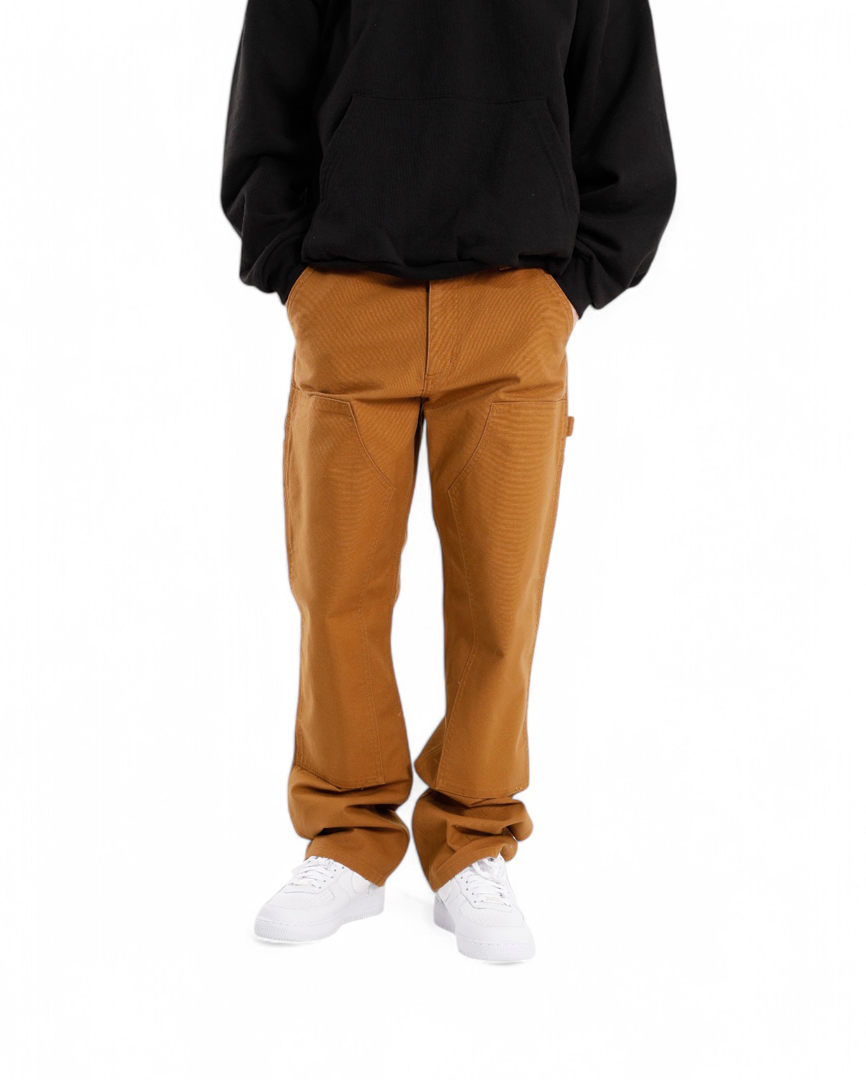 Double Knee Front Pant Brown - Starcowparis - 1