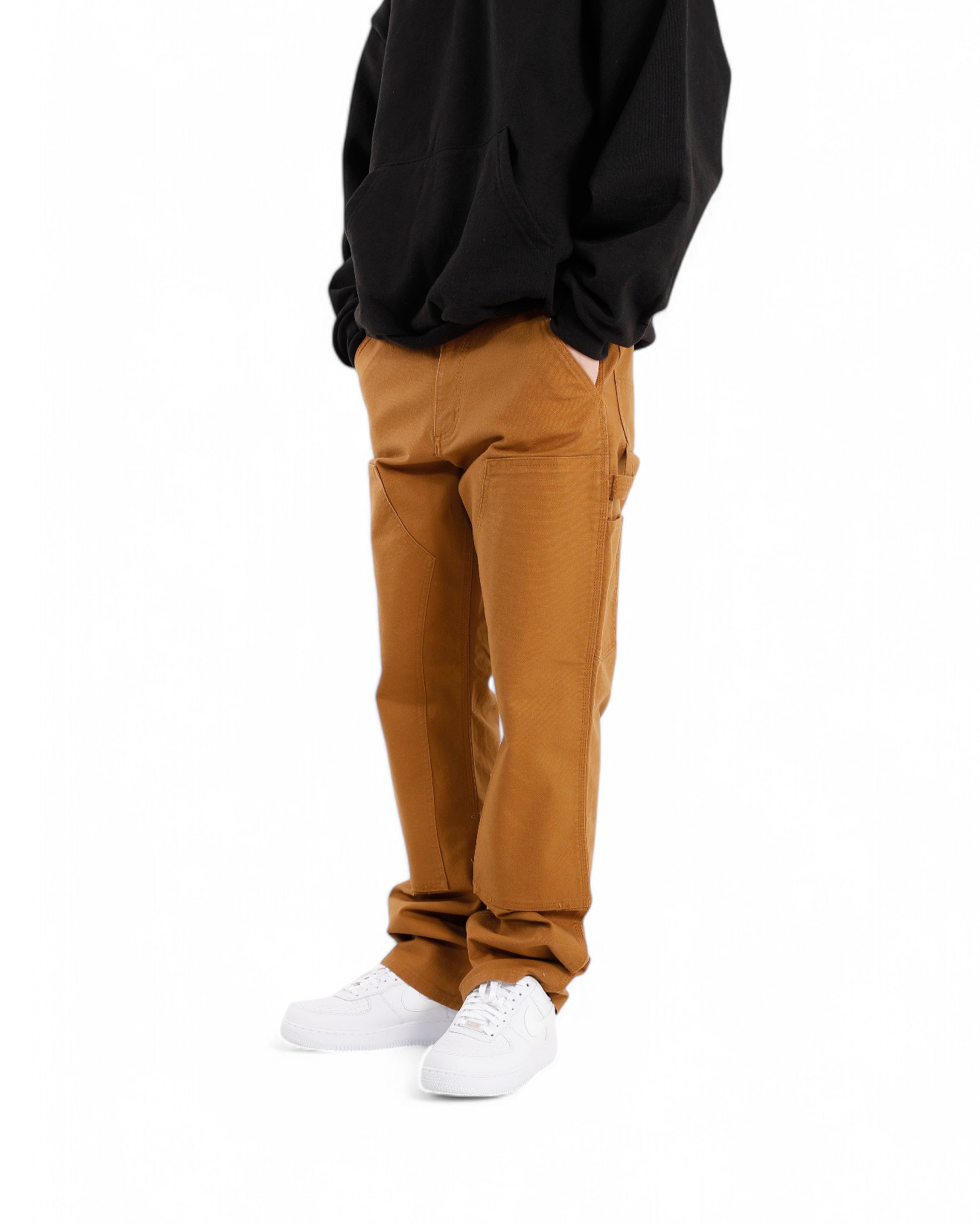 Double Knee Front Pant Brown - Starcowparis - 4