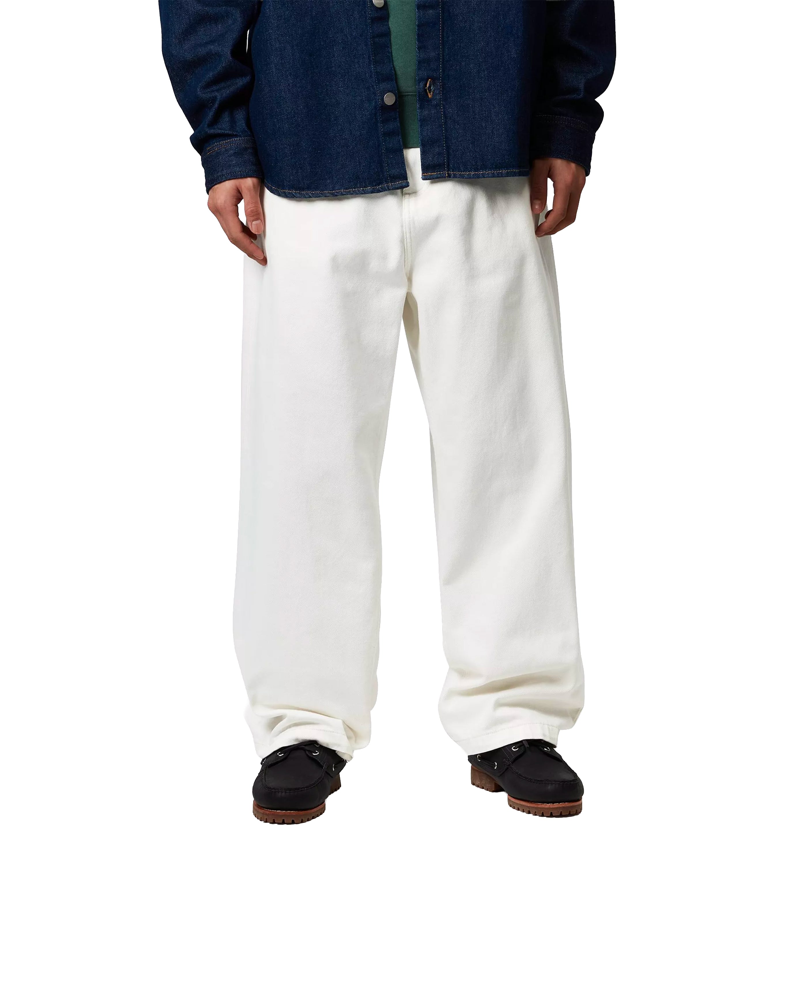 Carhartt WIP-Pantalon Brandon Smith Denim White Rinsed-Starcowparis