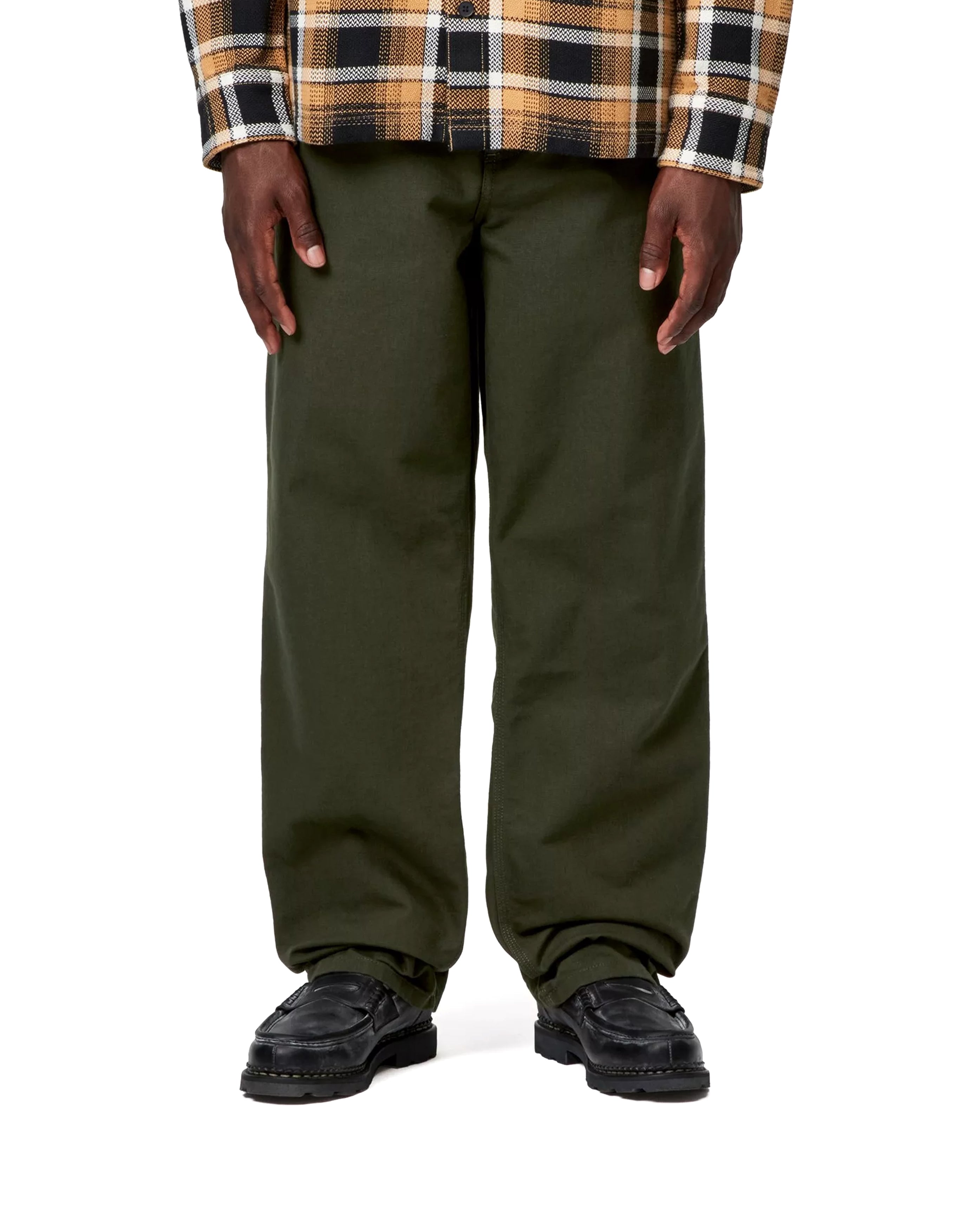 Single Knee Pant Olive Rinsed