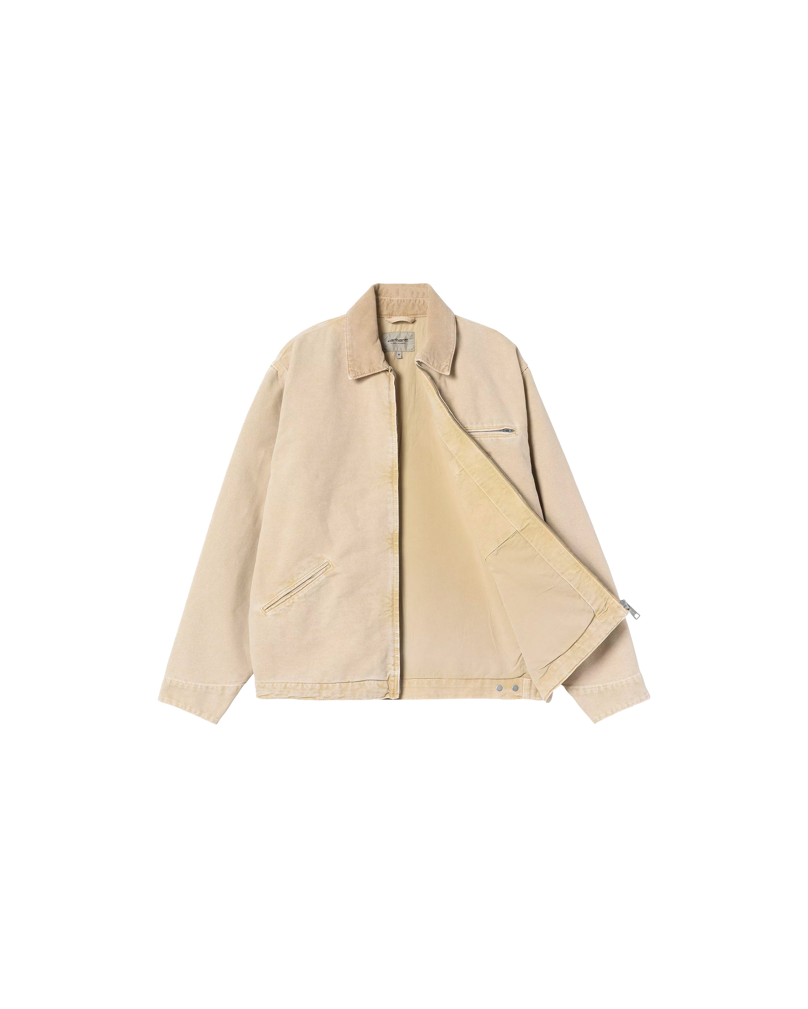 Carhartt WIP-OG Detroit Jacket Dusty H Brown Chalk Wash-Starcowparis