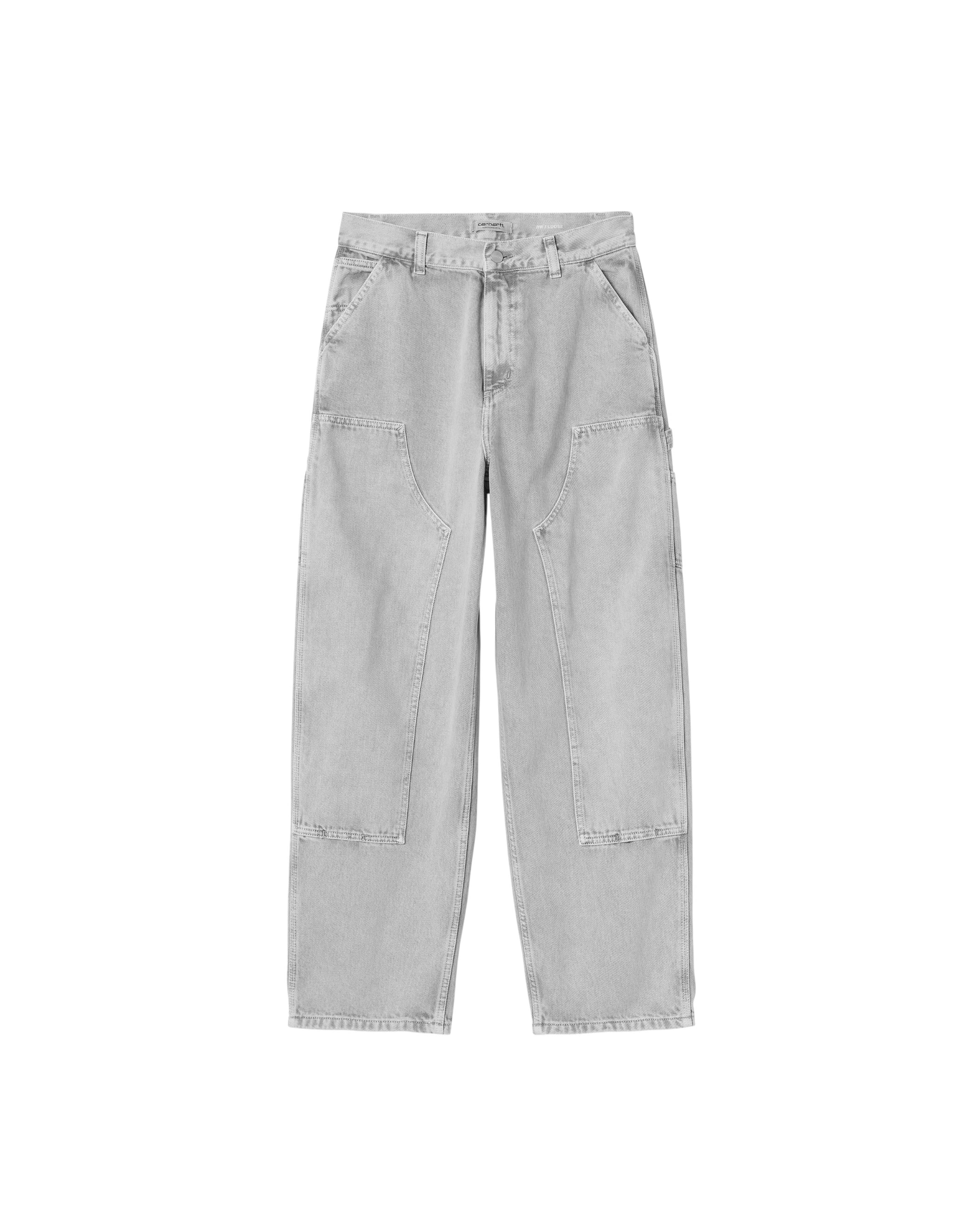 Carhartt WIP-W' Brandon Double Knee Pant Black chalk wash-Starcowparis
