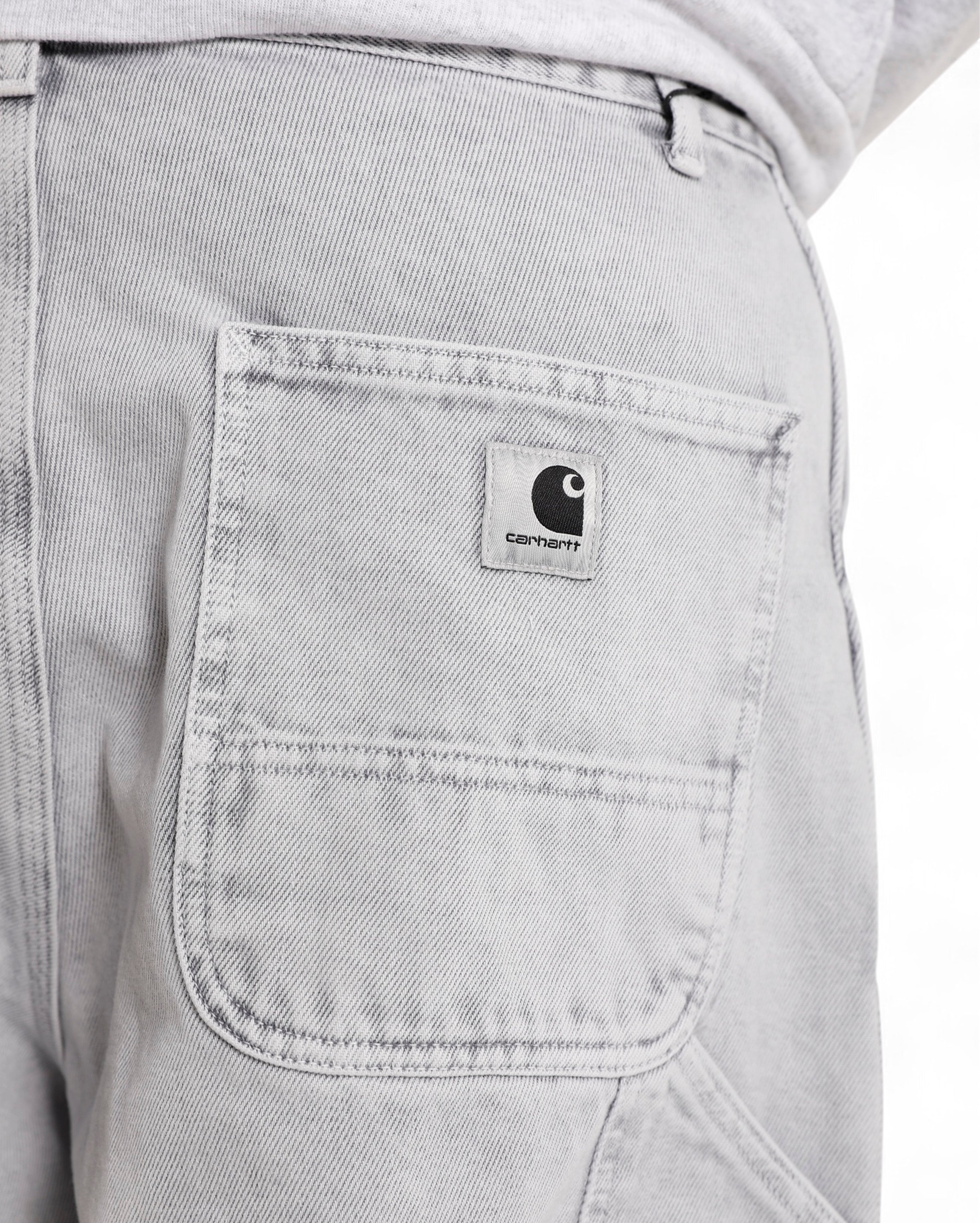 Carhartt WIP-W' Brandon Double Knee Pant Black chalk wash-Starcowparis