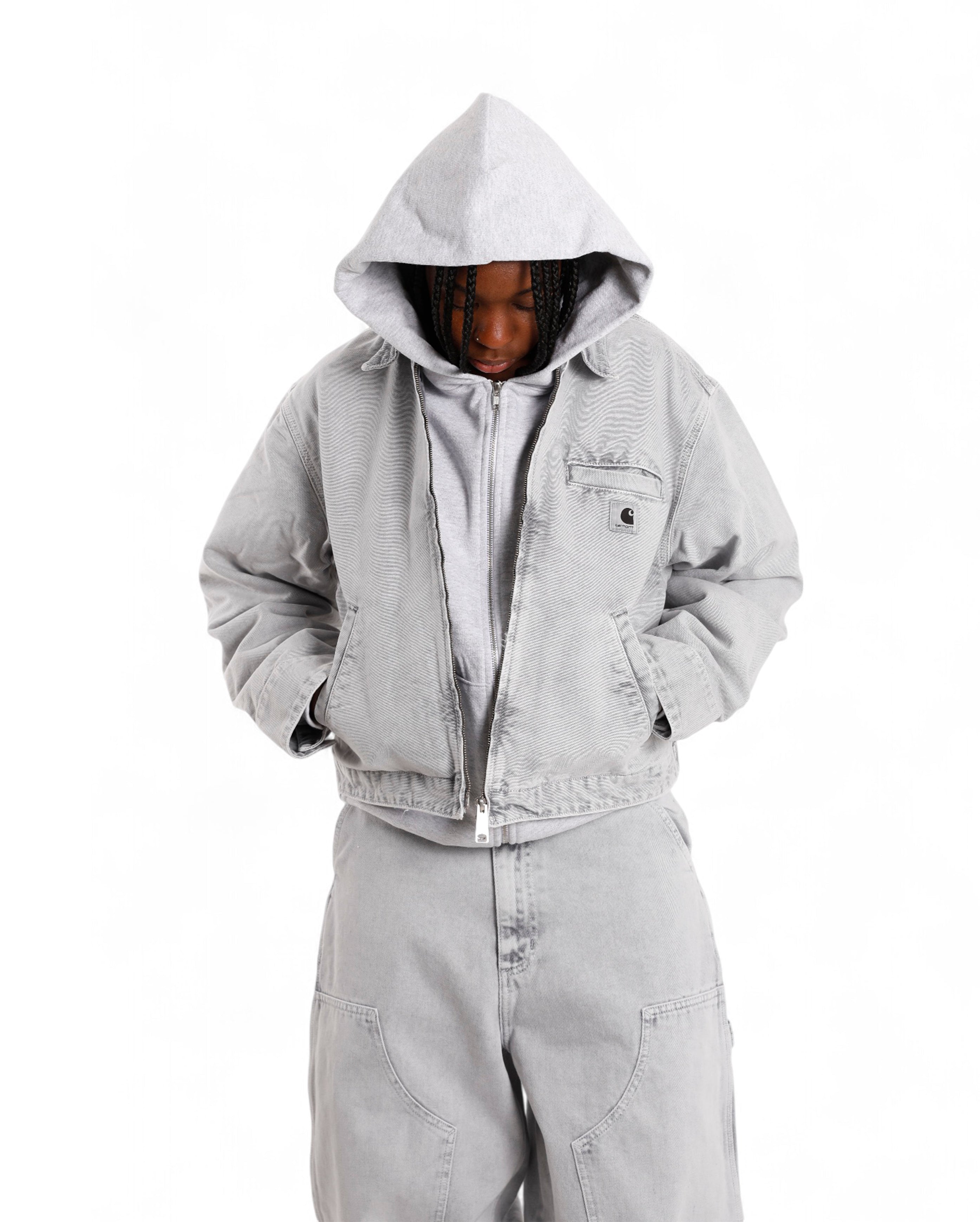 Carhartt WIP-W' Emery Jacket Black chalk wash-Starcowparis