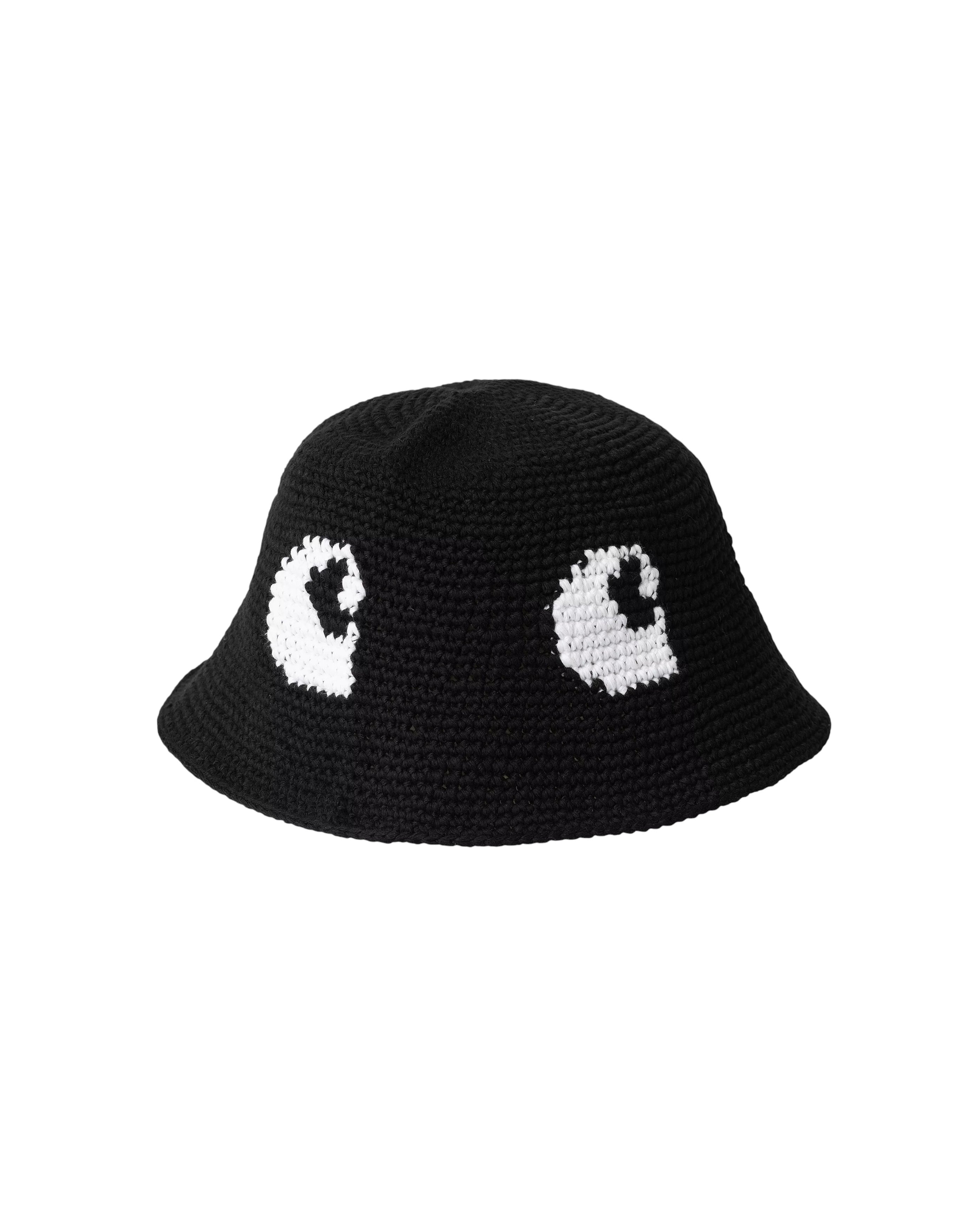 Cane Hat Black White