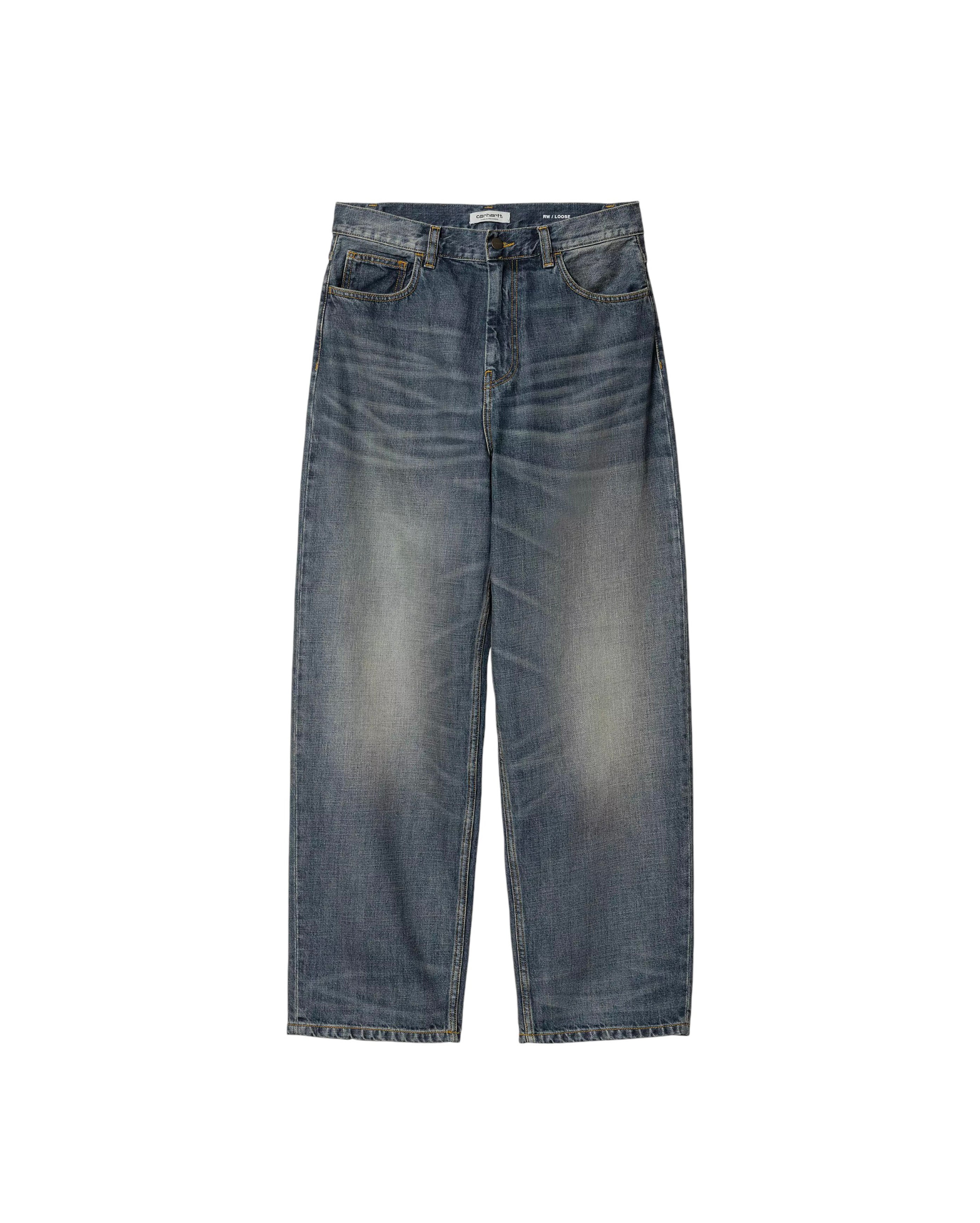 W Brandon Pant Blue Worn Used Wash - Starcowparis - 1