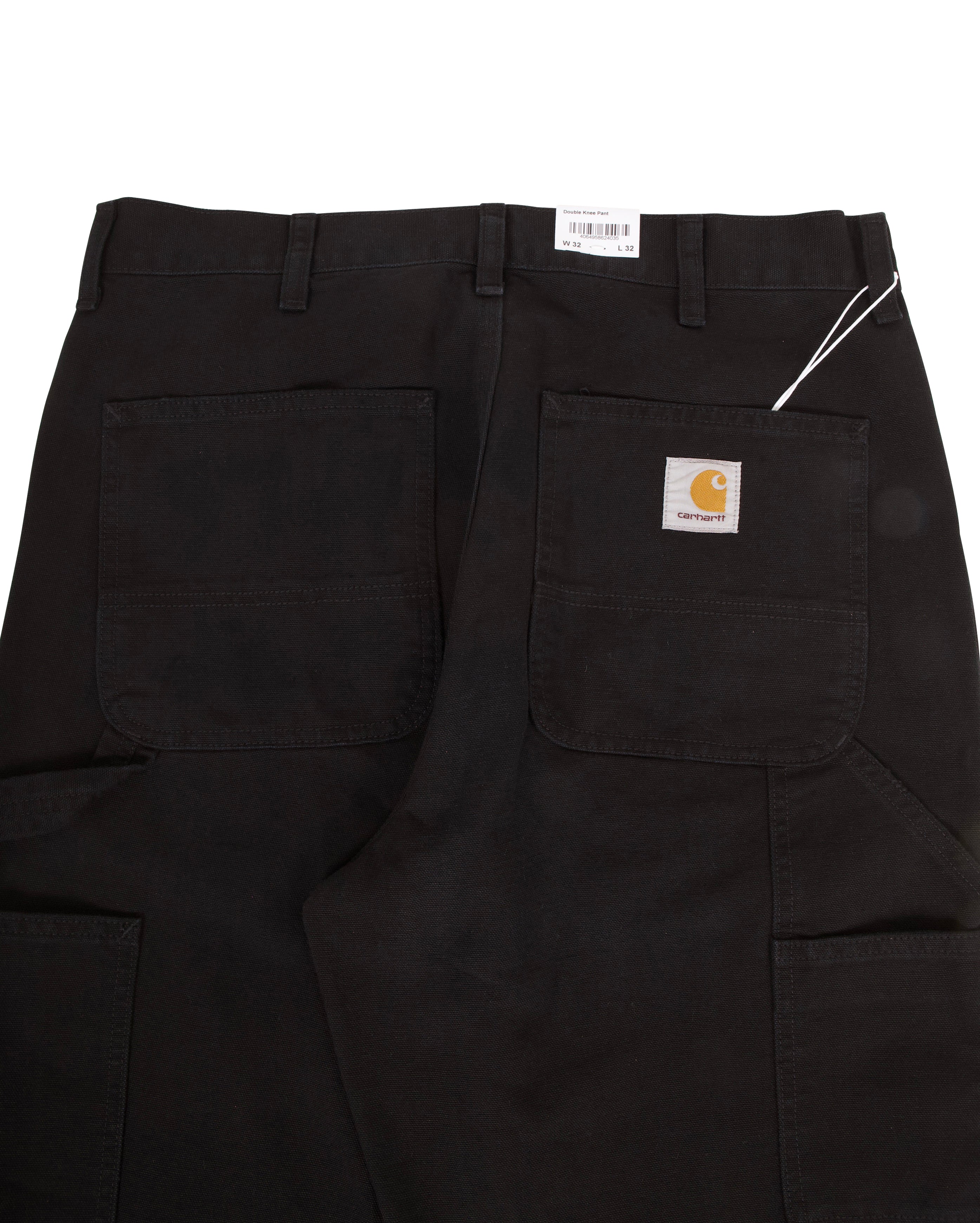 Double Knee Pant Black Rigid - Starcowparis