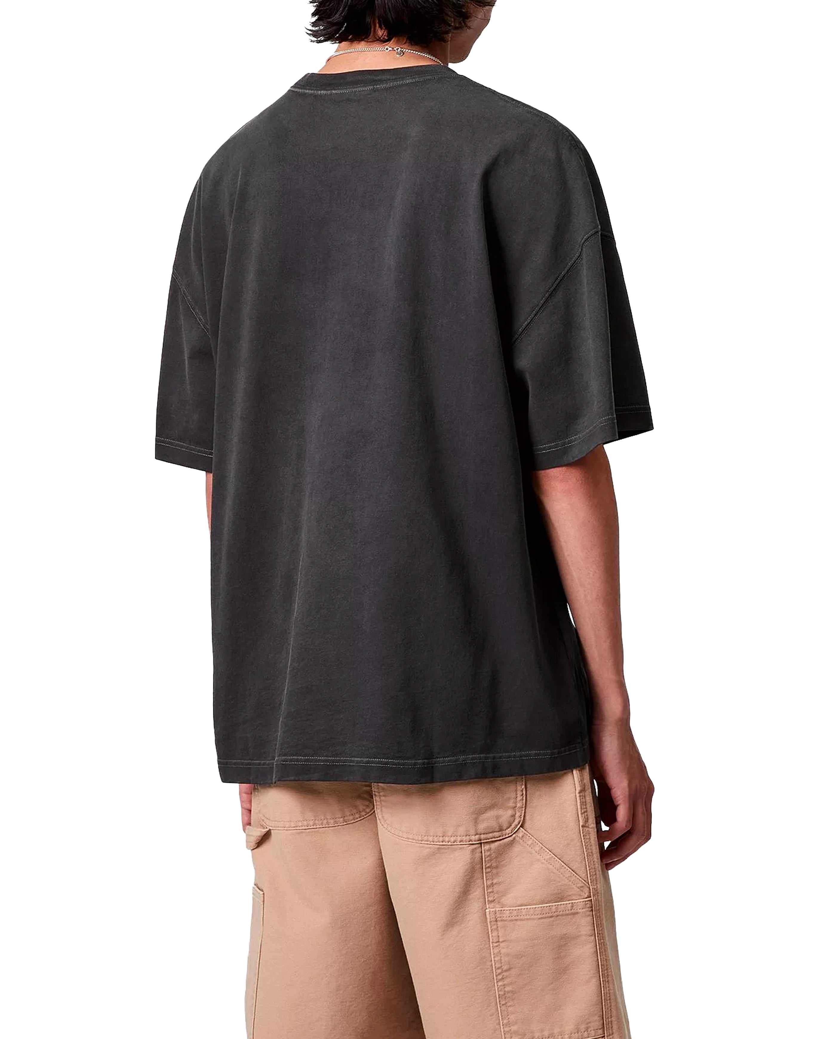 Tee Shirt Hudson Pocket Black Chalk Wash - Starcowparis - 3