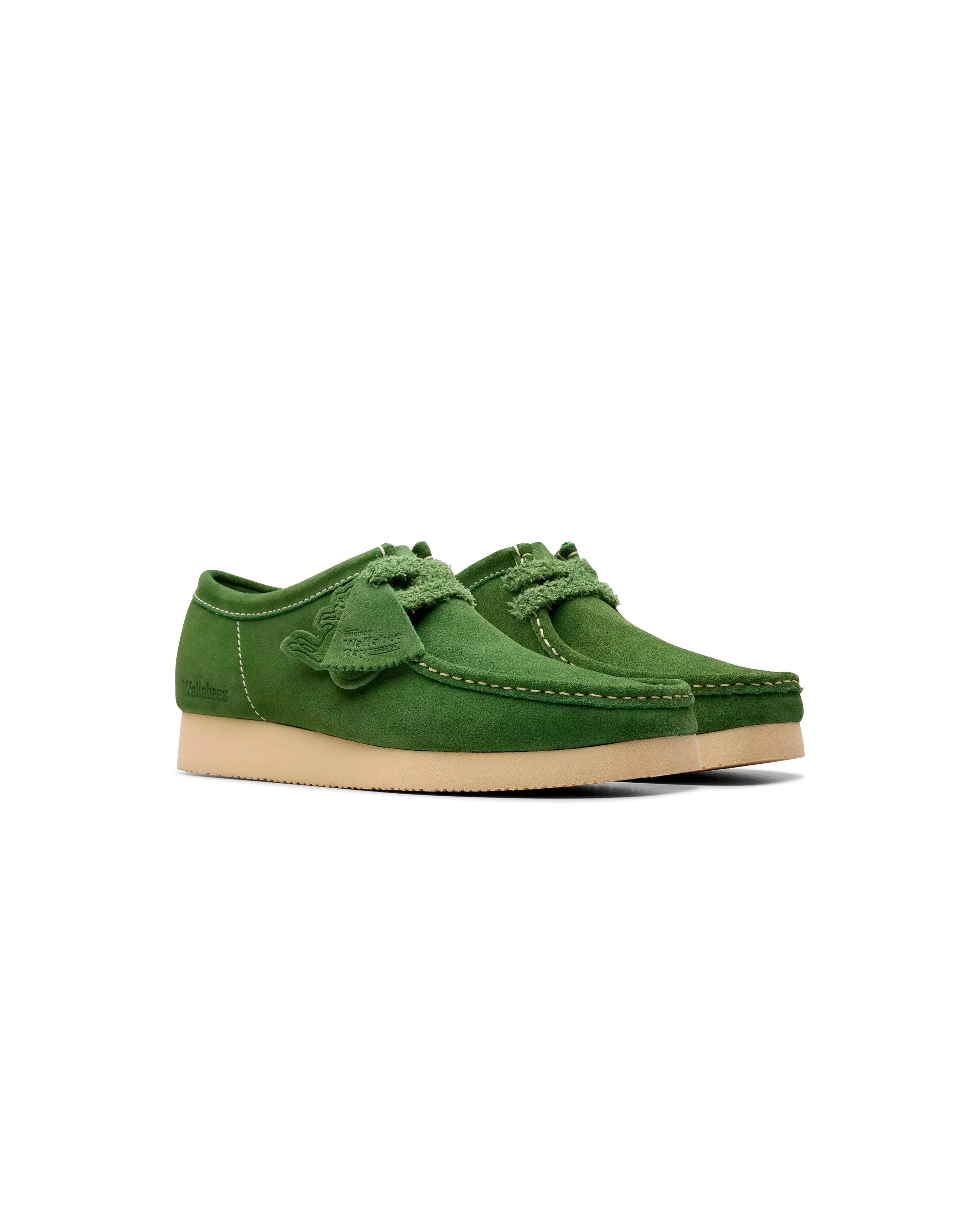 Clarks-Wallabee 2604 Green Suede-Starcowparis - Starcowparis - 2