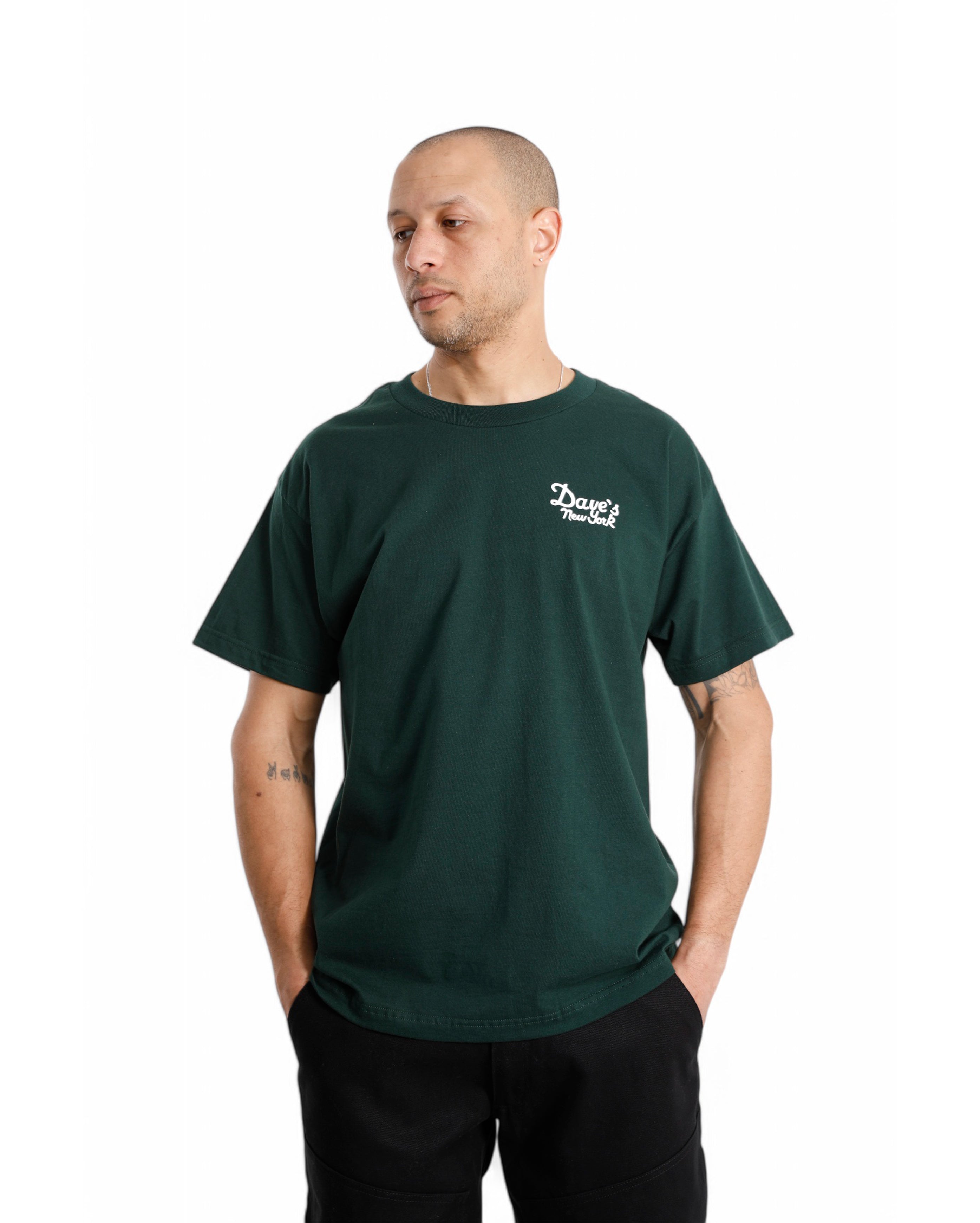 Dave's New York-Vintage Logo Short Sleeve Tee Forest-Starcowparis - Starcowparis - 1