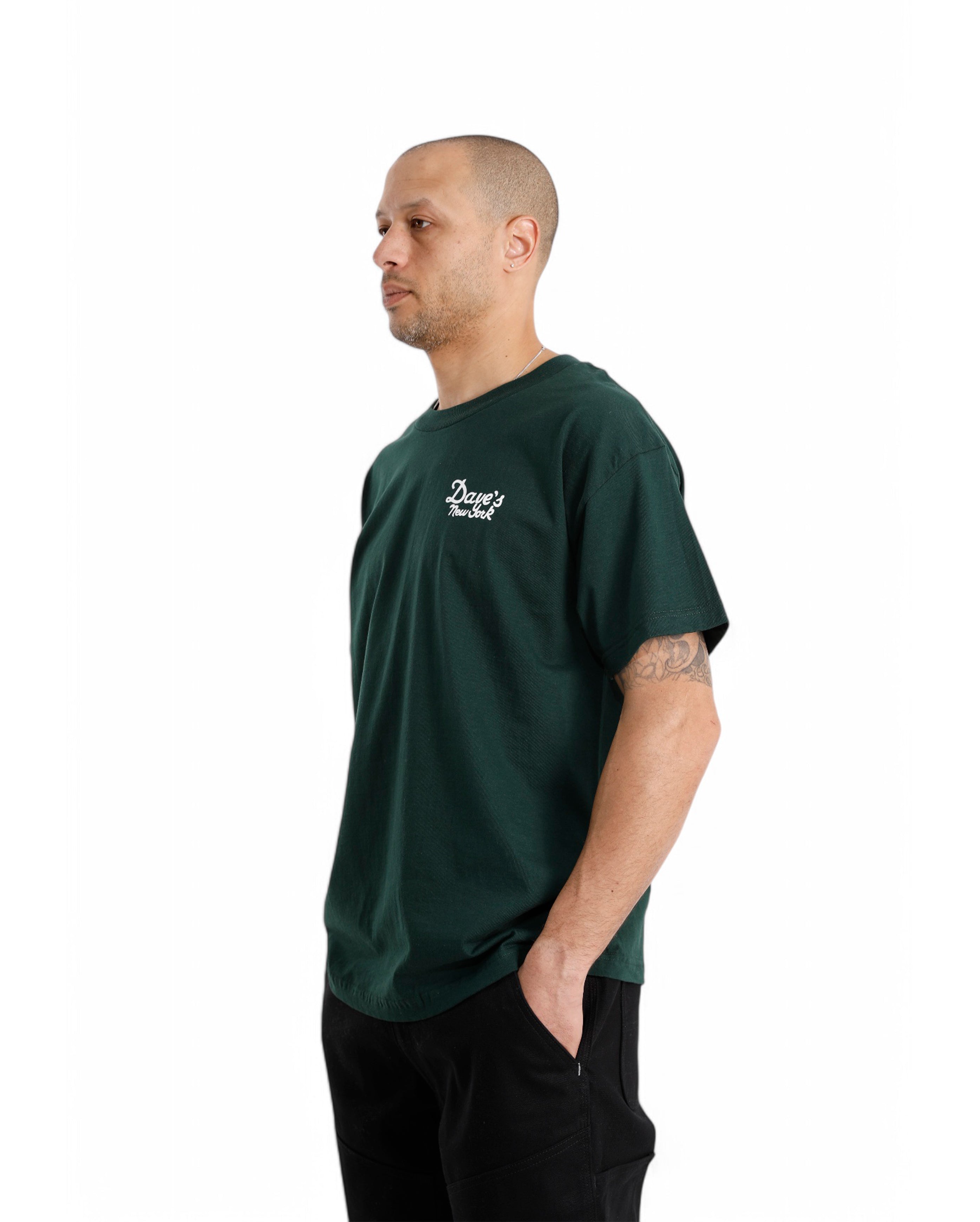 Dave's New York-Vintage Logo Short Sleeve Tee Forest-Starcowparis - Starcowparis - 2