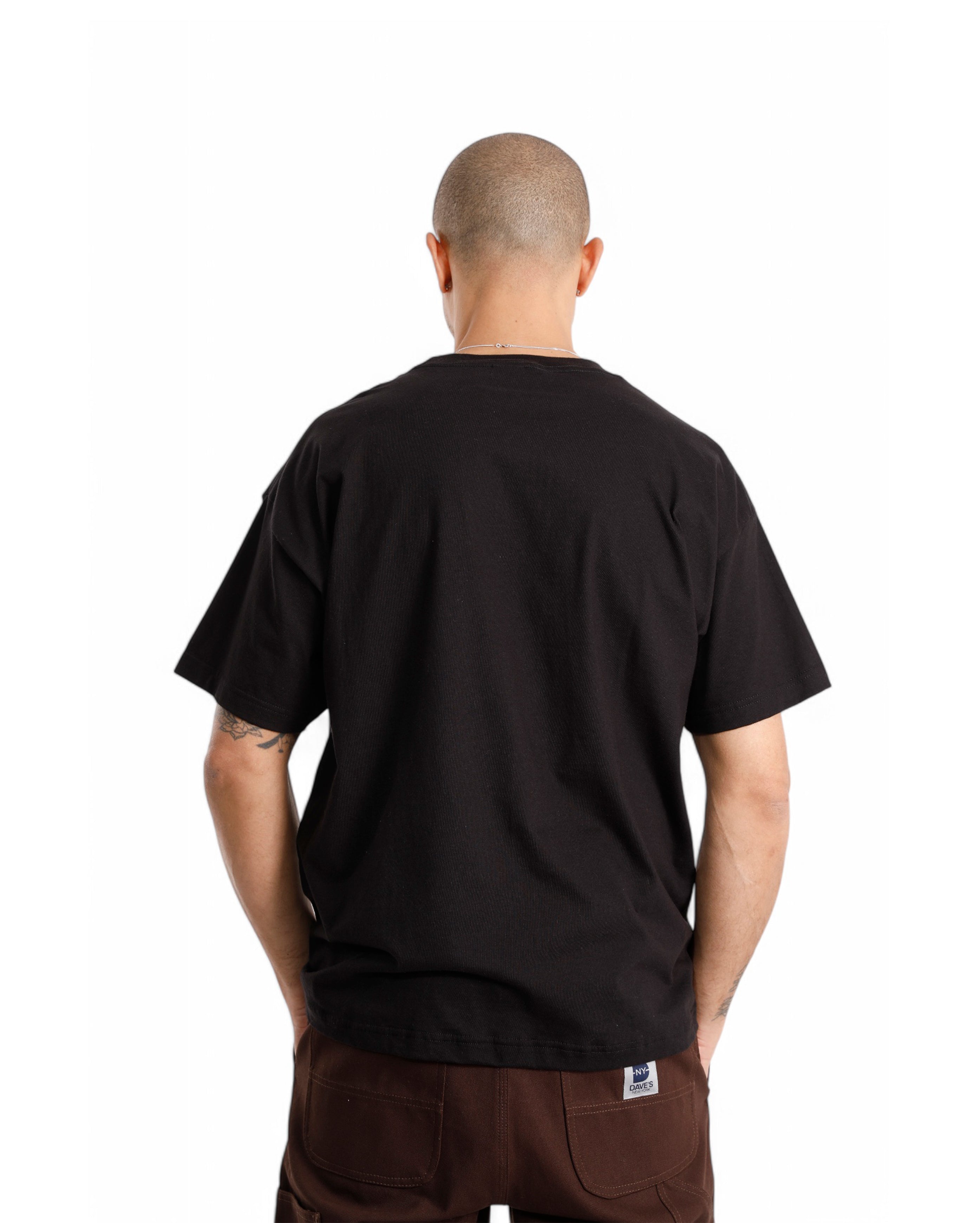 Dave's New York-Vintage Logo Short Sleeve Tee Black-Starcowparis - Starcowparis - 2