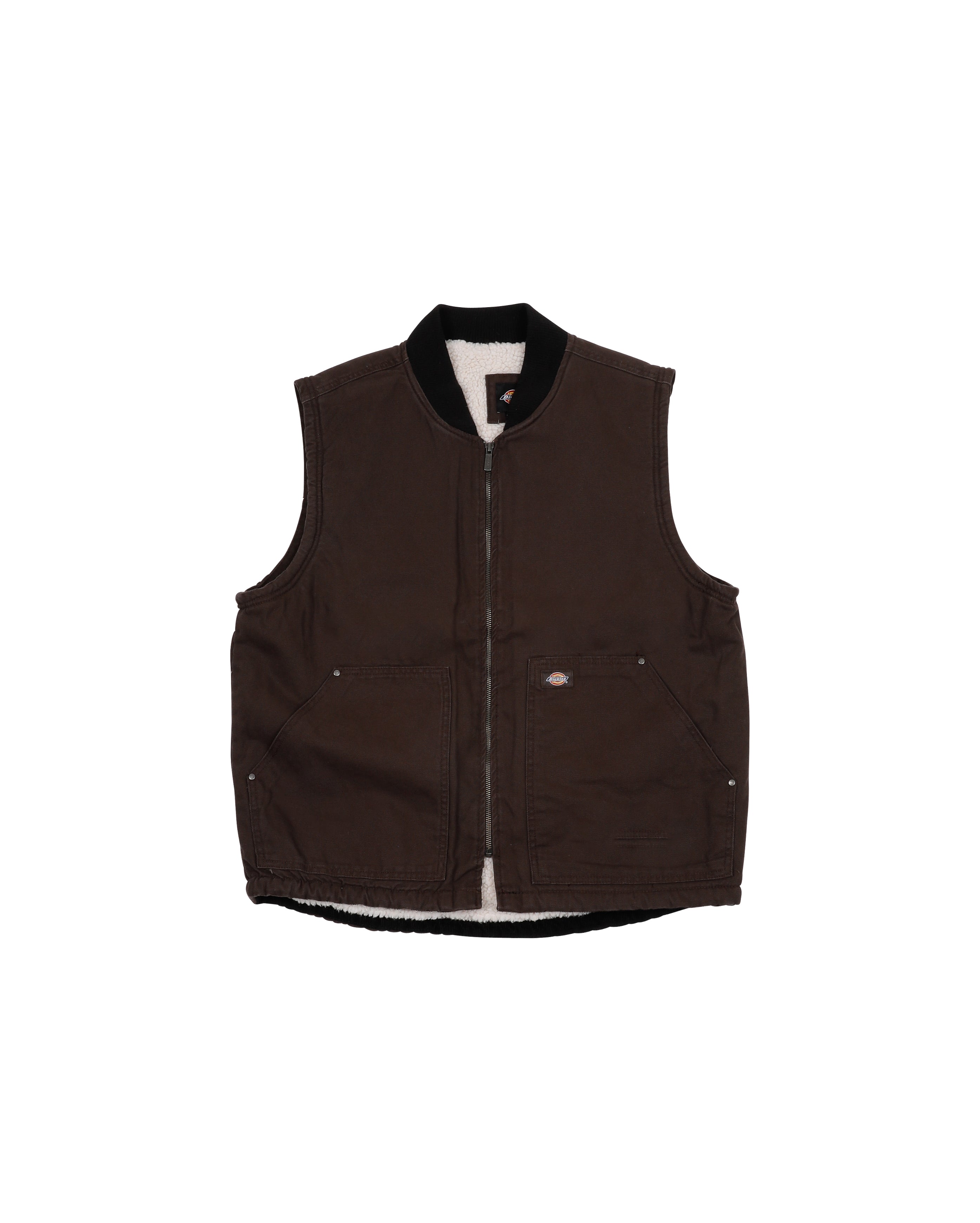 Duck Canvas Vest Dark Brown - Starcowparis