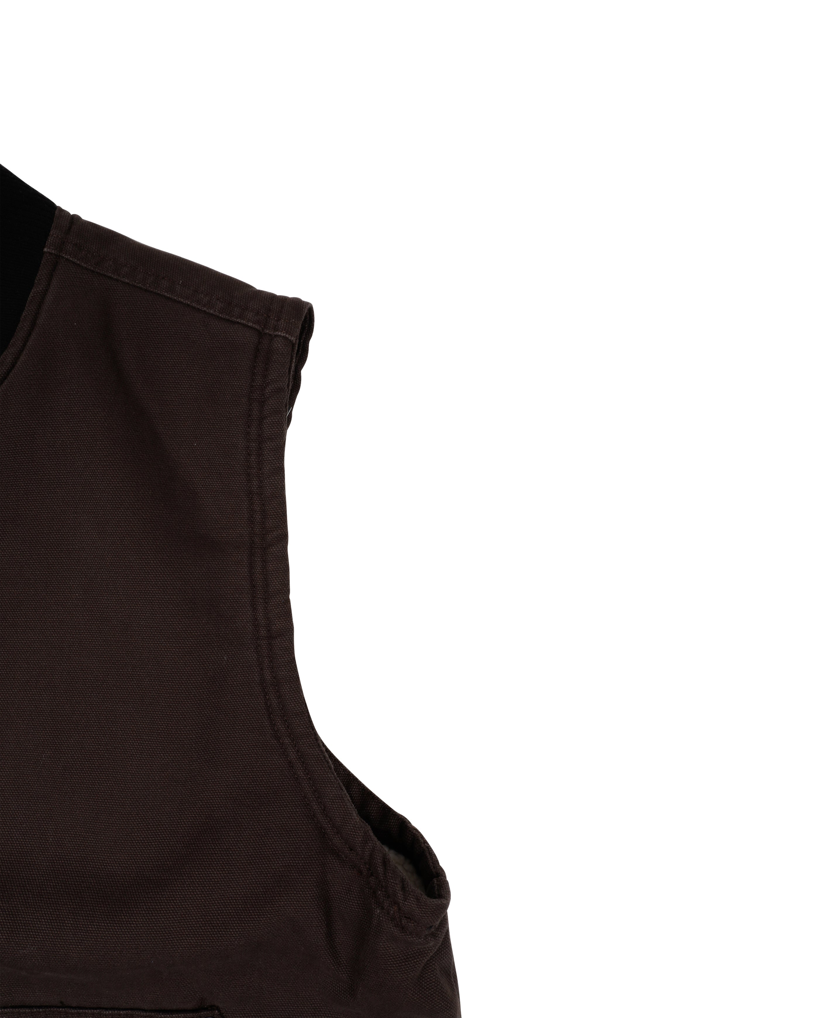 Duck Canvas Vest Dark Brown - Starcowparis