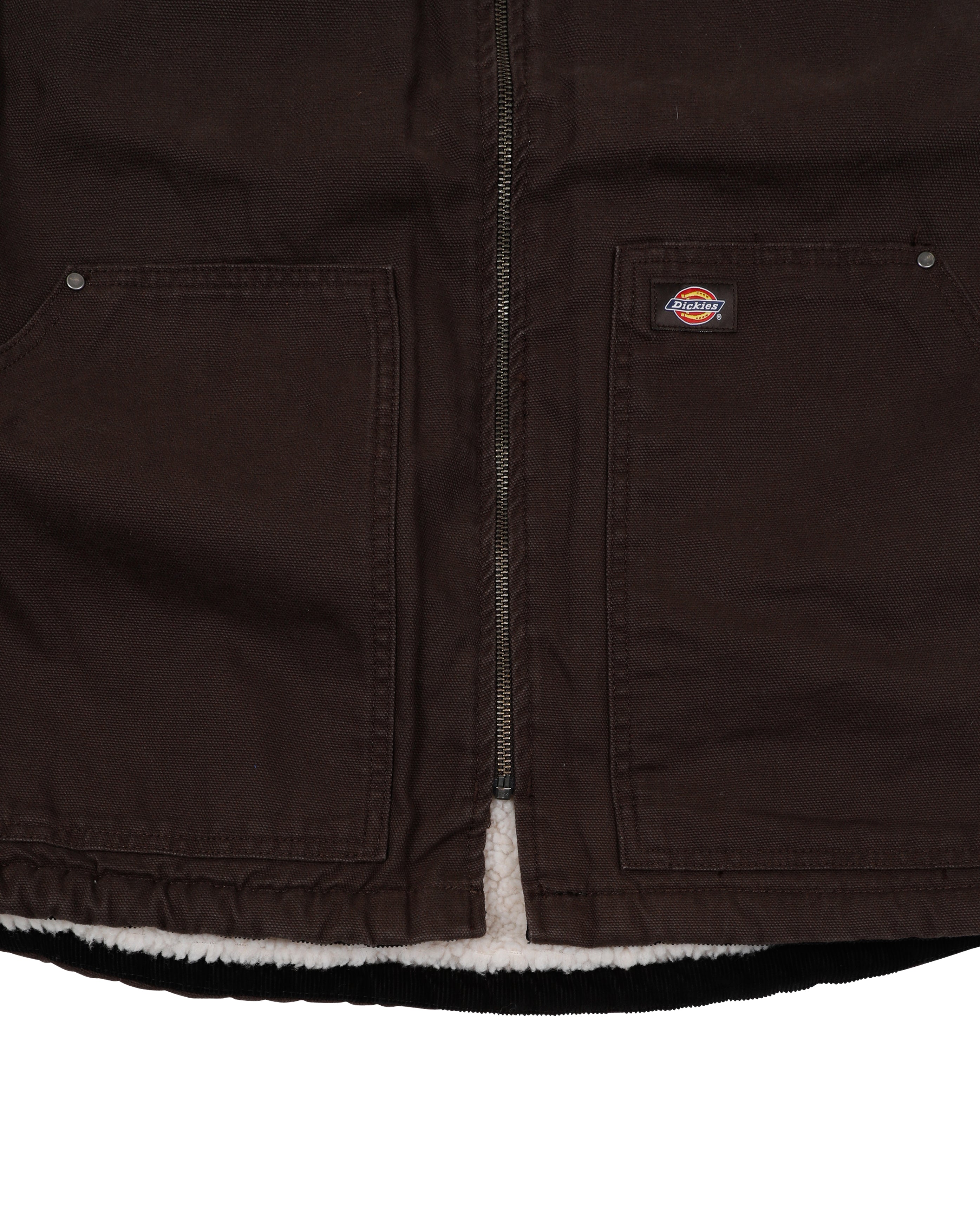 Duck Canvas Vest Dark Brown - Starcowparis