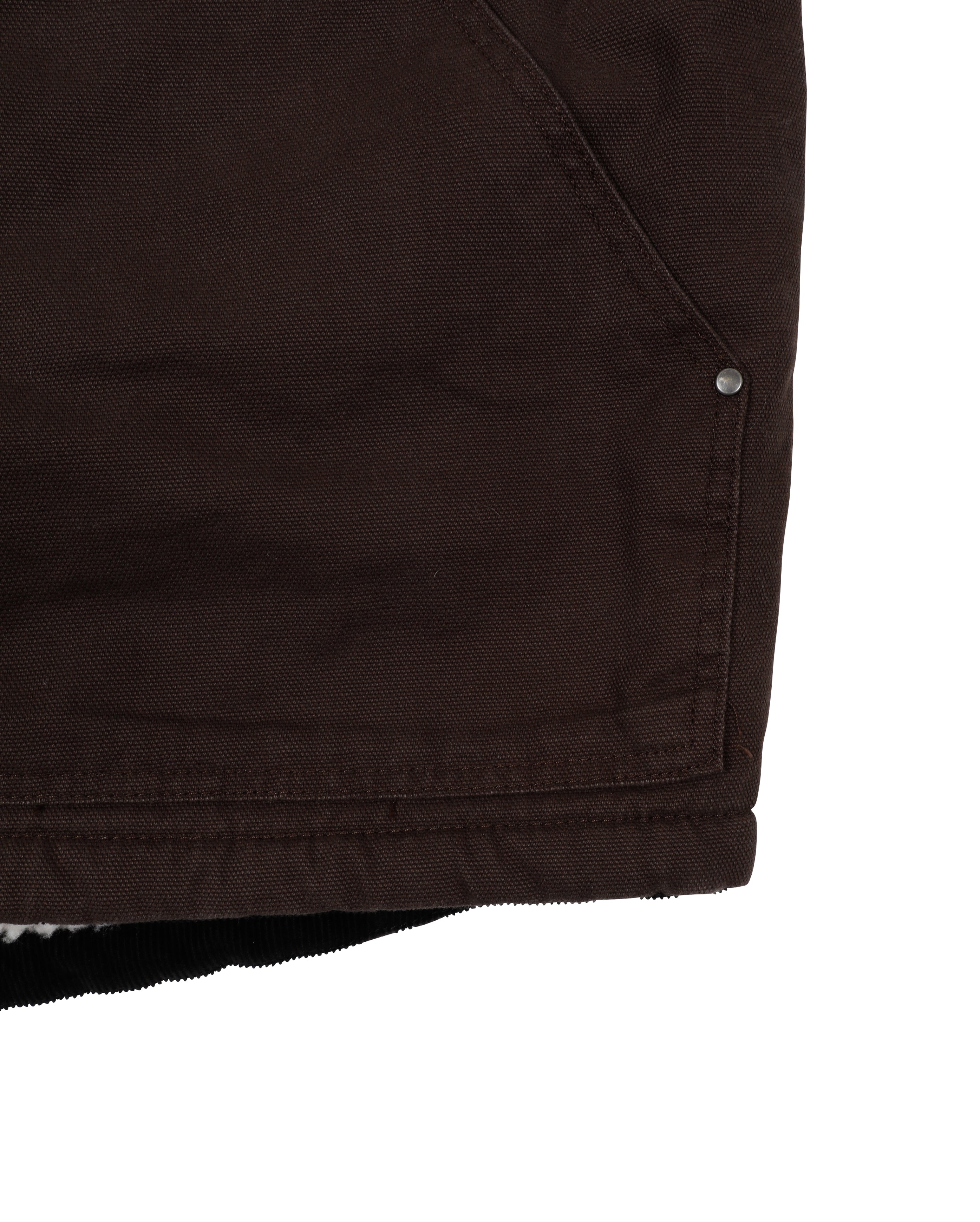 Duck Canvas Vest Dark Brown - Starcowparis