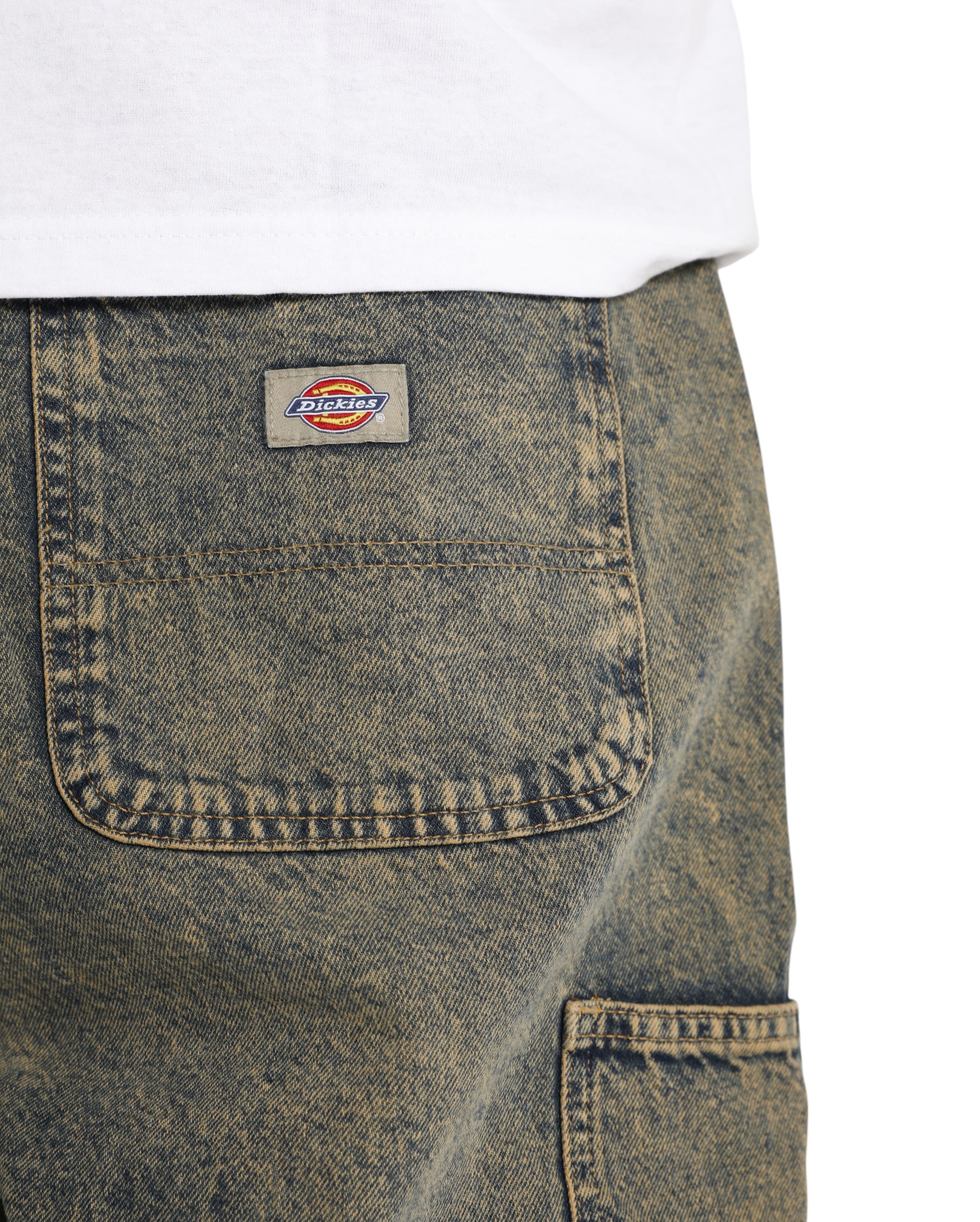 Dickies-Madison Denim Short Yellow Fade Indigo-Starcowparis