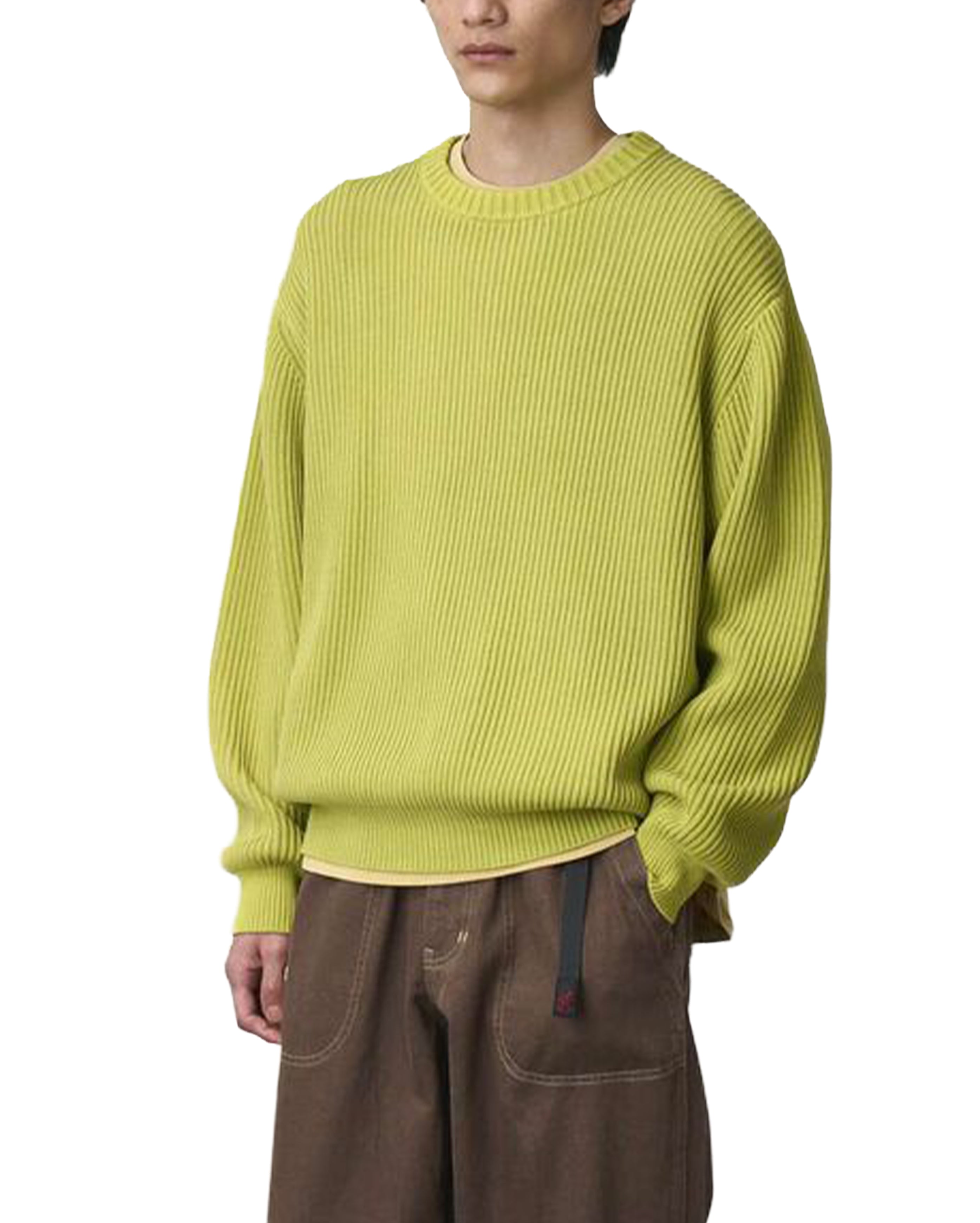 Cotton Knit Sweater Mist Green - Starcowparis - 3