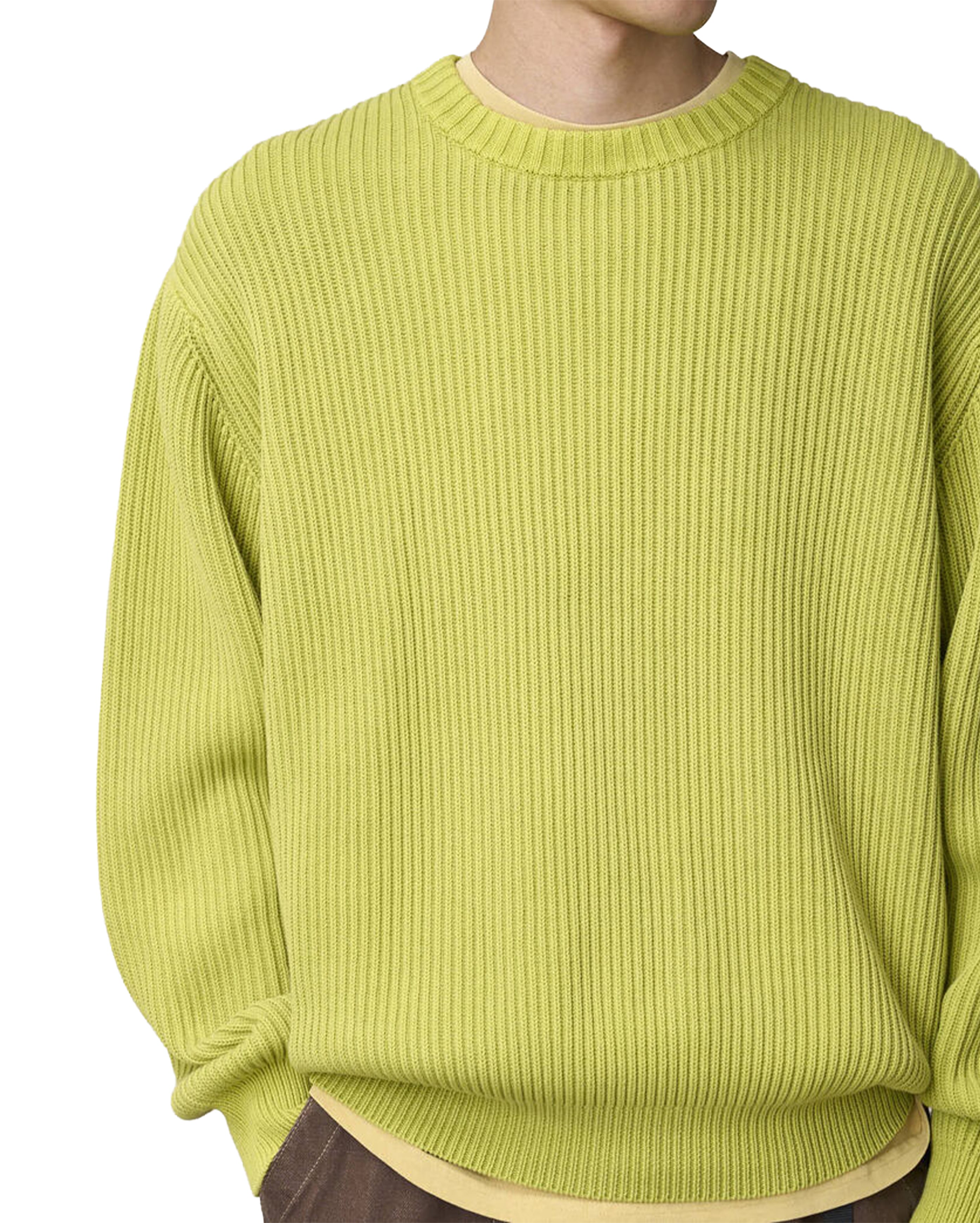 Cotton Knit Sweater Mist Green - Starcowparis - 4